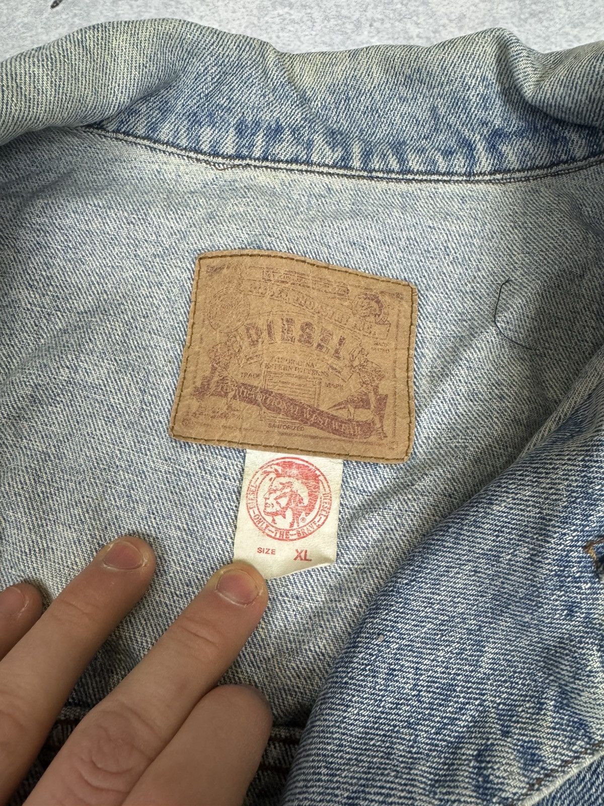 Diesel Vintage Diesel Denim Trucker Jacket Avant Garde Y2K Size US XL / EU 56 / 4 - 8 Thumbnail