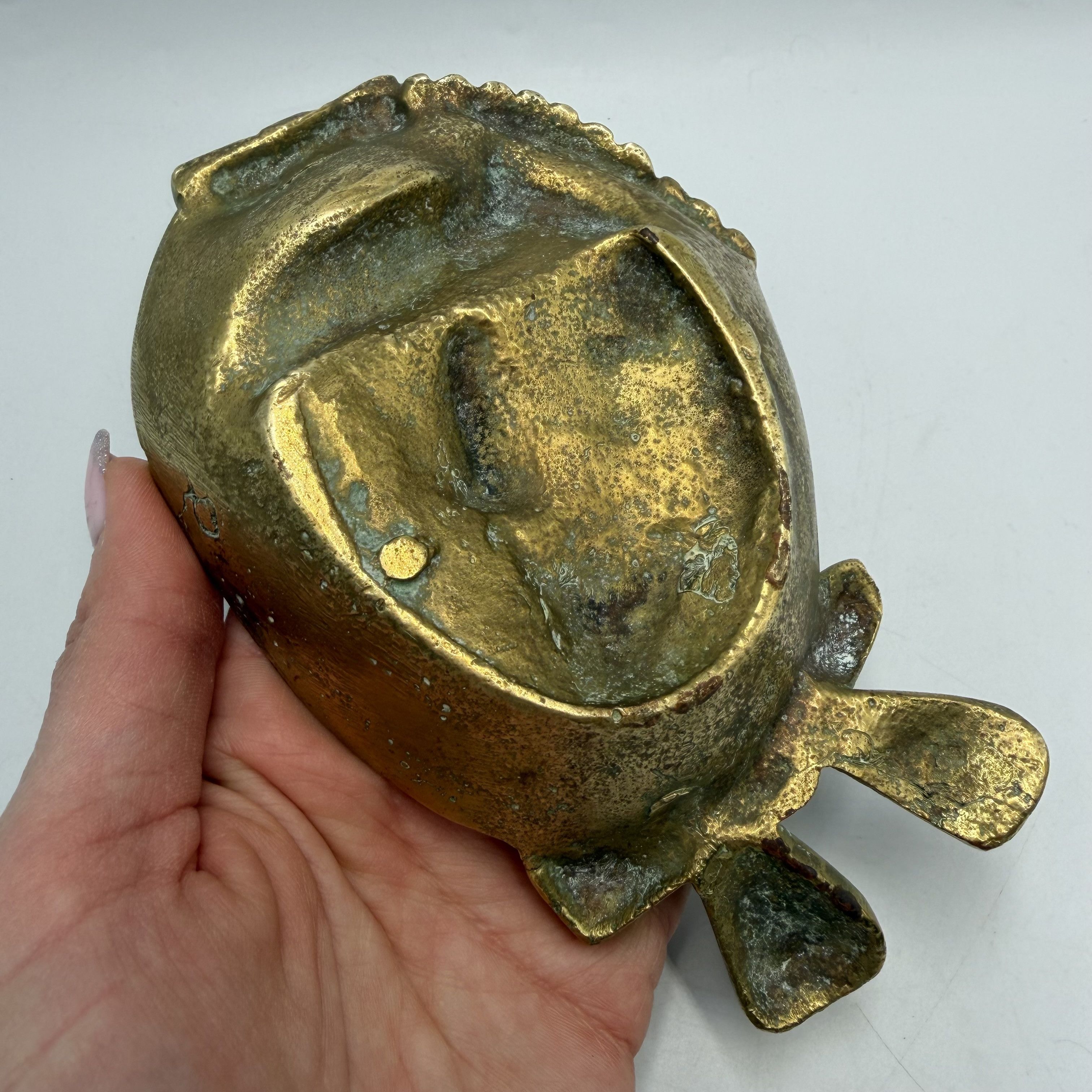 Vintage Vintage Bronze Ashtray Victorian Lady Bonnet Desk tray Size ONE SIZE - 2 Thumbnail