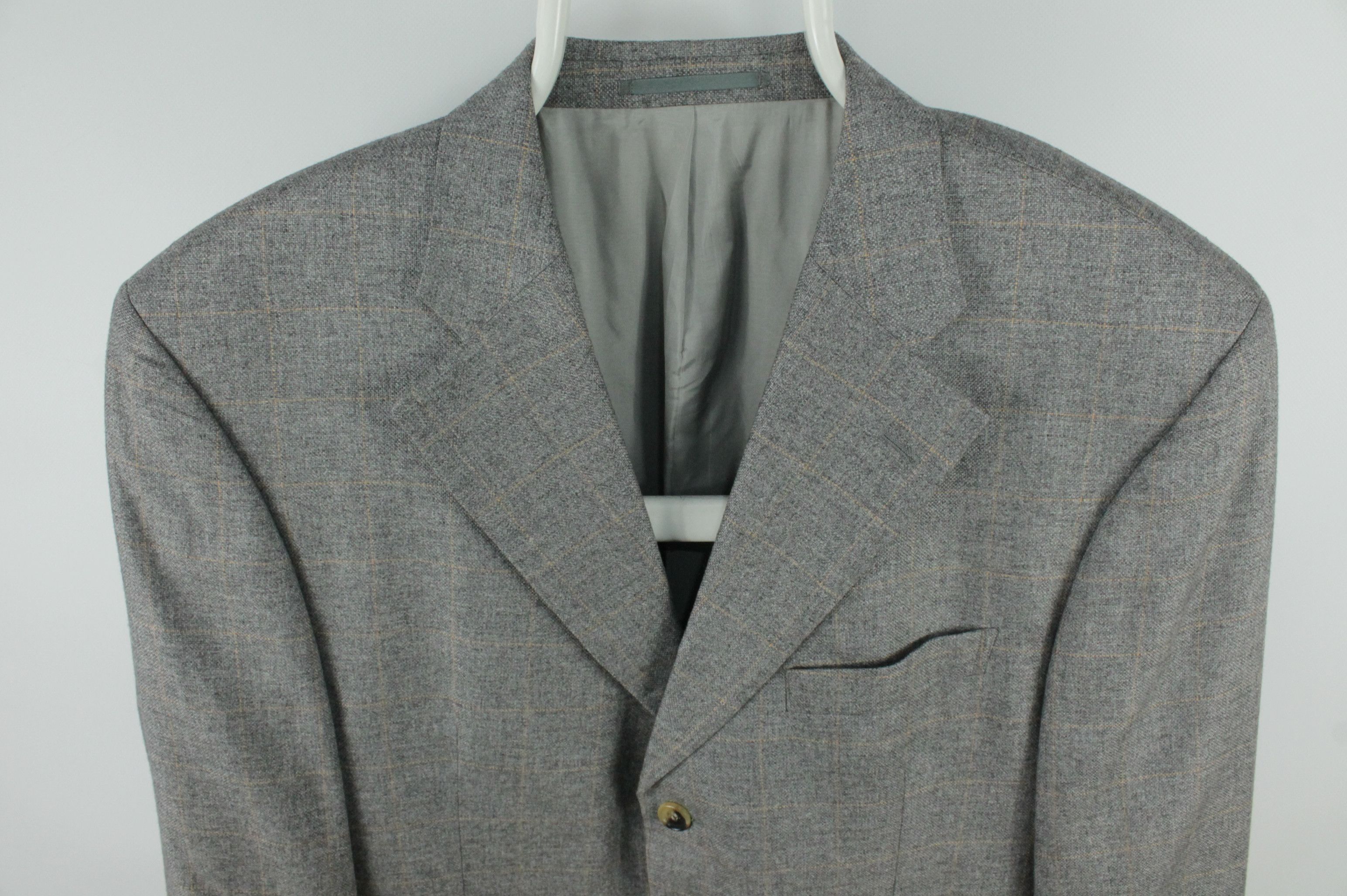 Windsor Smith Windsor Cashmere Silk Sport Coat Check Blazer Jacket Size US L / EU 52-54 / 3 - 2 Thumbnail