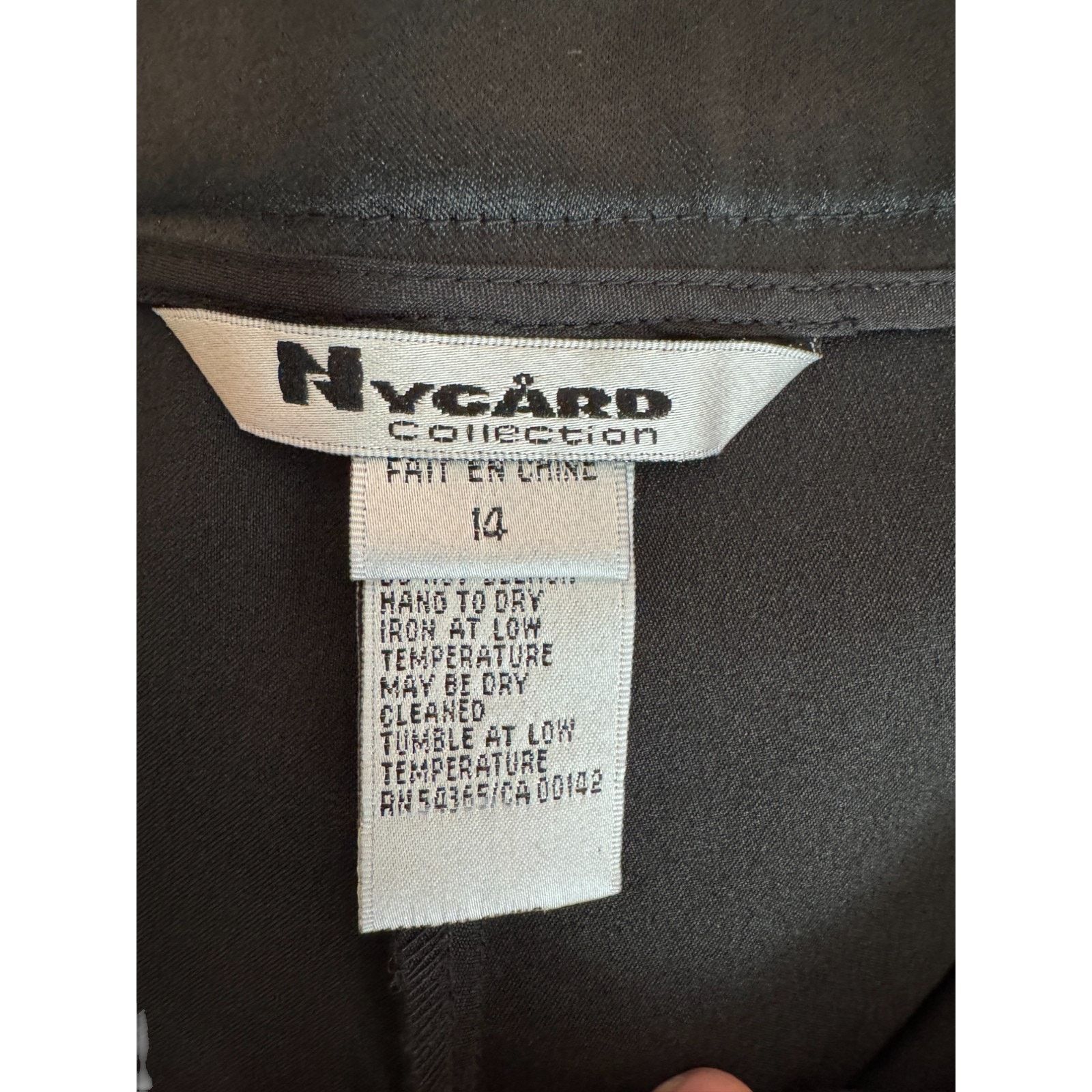 Other Nygard Laver A La Main Collection Black Pant Size 14 NWT Size 36" / US 14 / IT 50 - 7 Thumbnail