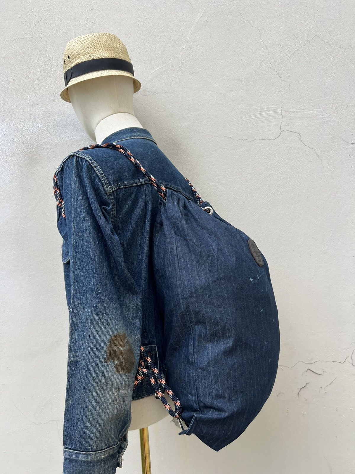 Designer Bellwoodmade Japan HBT Denim Rucksack Bag Size ONE SIZE - 3 Thumbnail