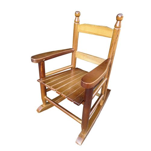 Designer × Homemade Children's rocking oak chair- Indoor or Outdoor -Suitable f Size US L / EU 52-54 / 3 - 2 Thumbnail