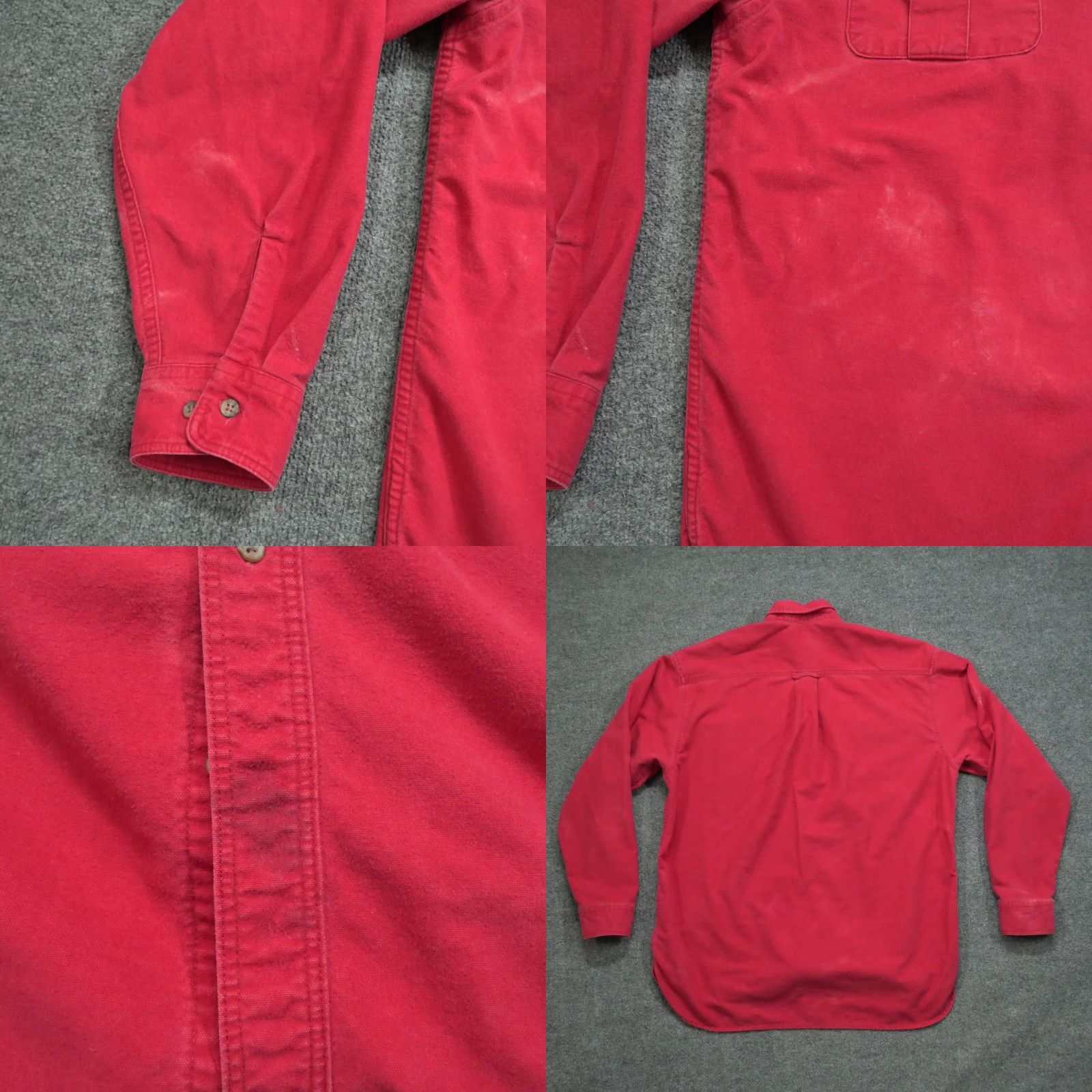 Eddie Bauer VINTAGE Eddie Bauer Shirt Mens XLT XL Tall Red Chamois Heavyweight Outdoors 80s Size US XL / EU 56 / 4 - 8 Thumbnail