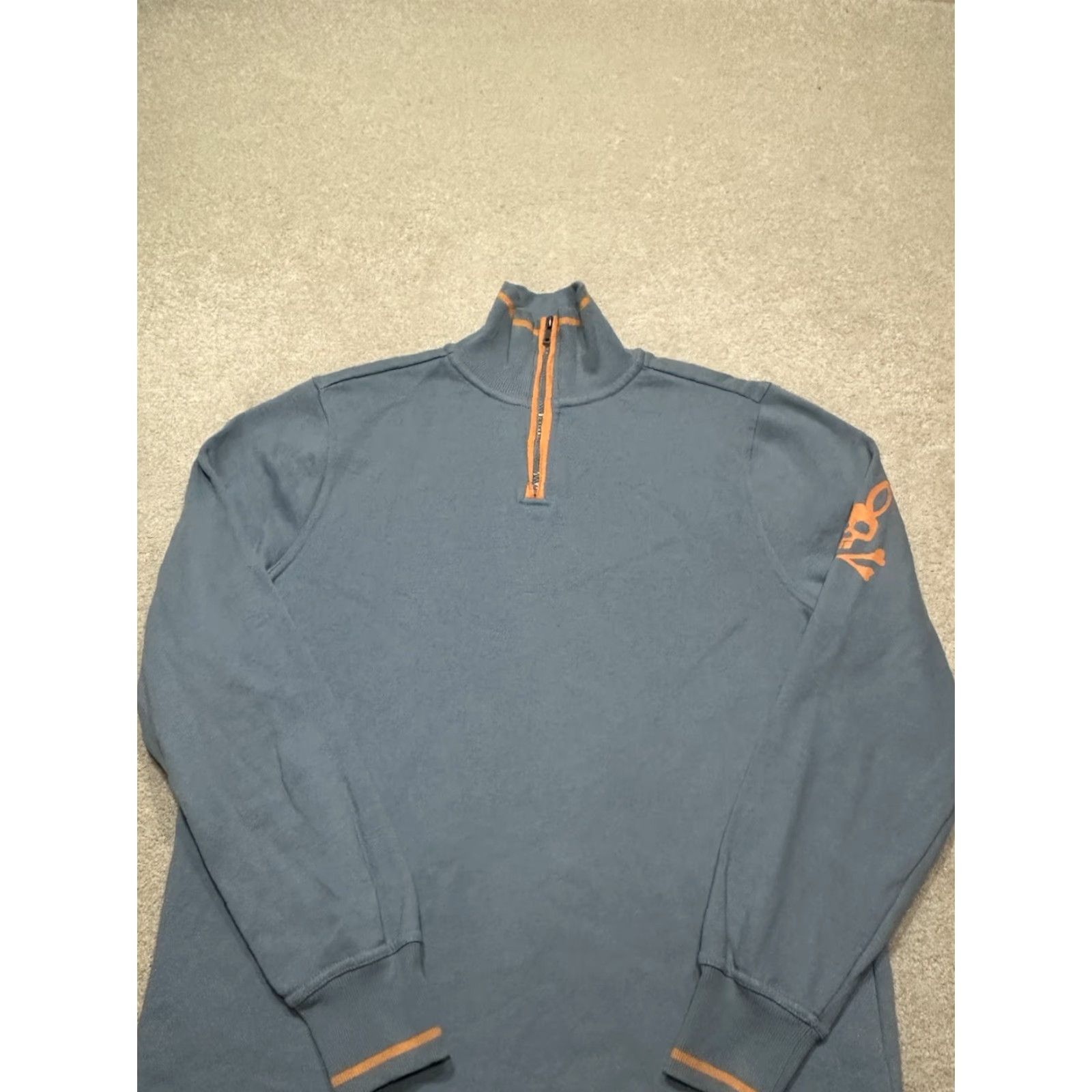 Psycho Bunny Psycho Bunny 1/4 Zip Pullover Mens Small Blue Pullover Casual Activewear Sports Jacket Size US S / EU 44-46 / 1 - 3 Thumbnail