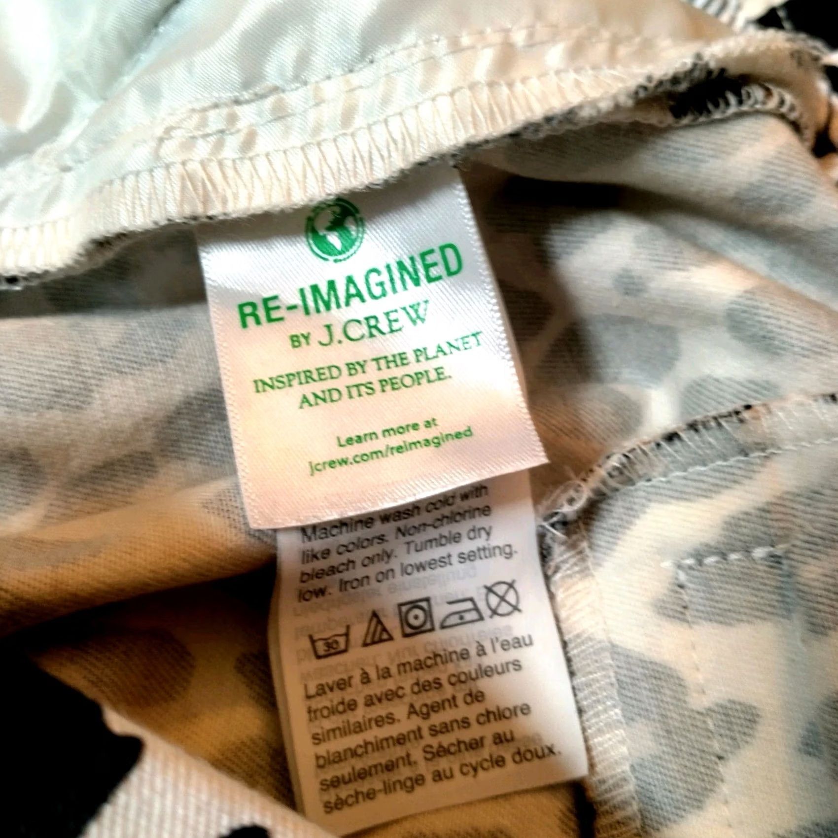 J.Crew J.CREW Pants Women Size 6 Leopard Print Stretch Twill Zip Up Cat Print Ankle Straight Jeans/Slacks Size 28" / US 6 / IT 42 - 6 Thumbnail