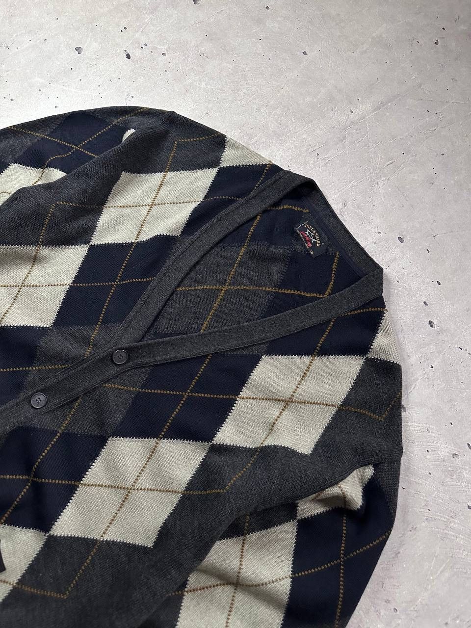 Paul & Shark Paul & Shark Yachting Argyle Wool Cardigan XXL Italy Vintage Size US XXL / EU 58 / 5 - 4 Thumbnail