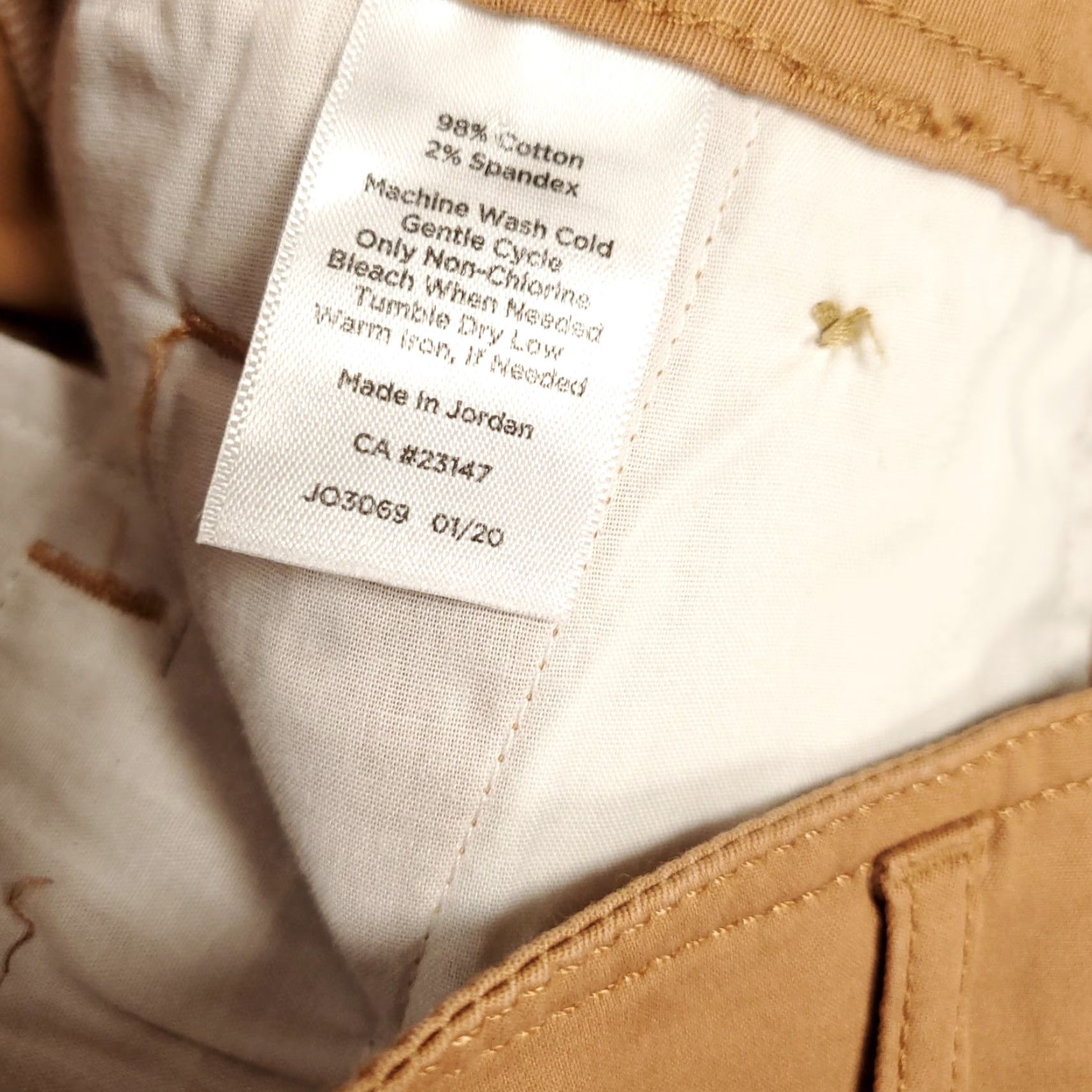 Talbots Talbots Womens Shirts Size 2 Orange Brown Chino Stretch Pockets Slash Pocket Flat Front Regular Fit Cotton Blend Spandex Size XS / US 0-2 / IT 36-38 - 6 Thumbnail