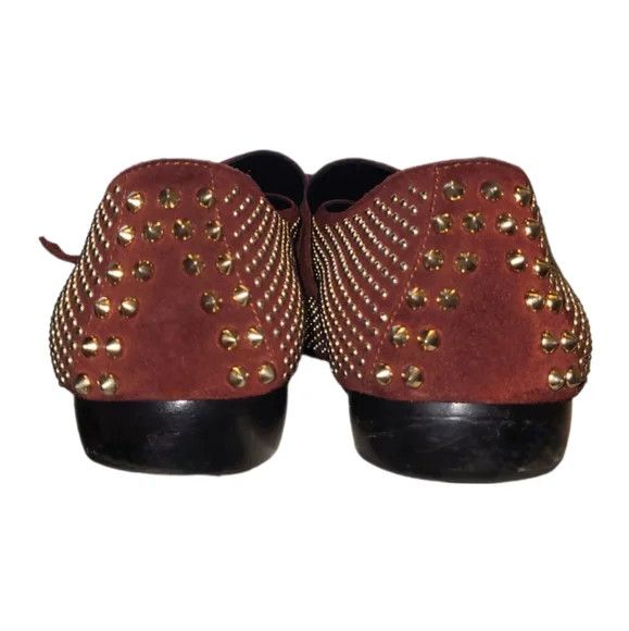 Giuseppe Zanotti Gold Studded Dark Brown Suede Loafers Size US 12 / EU 45 - 5 Thumbnail
