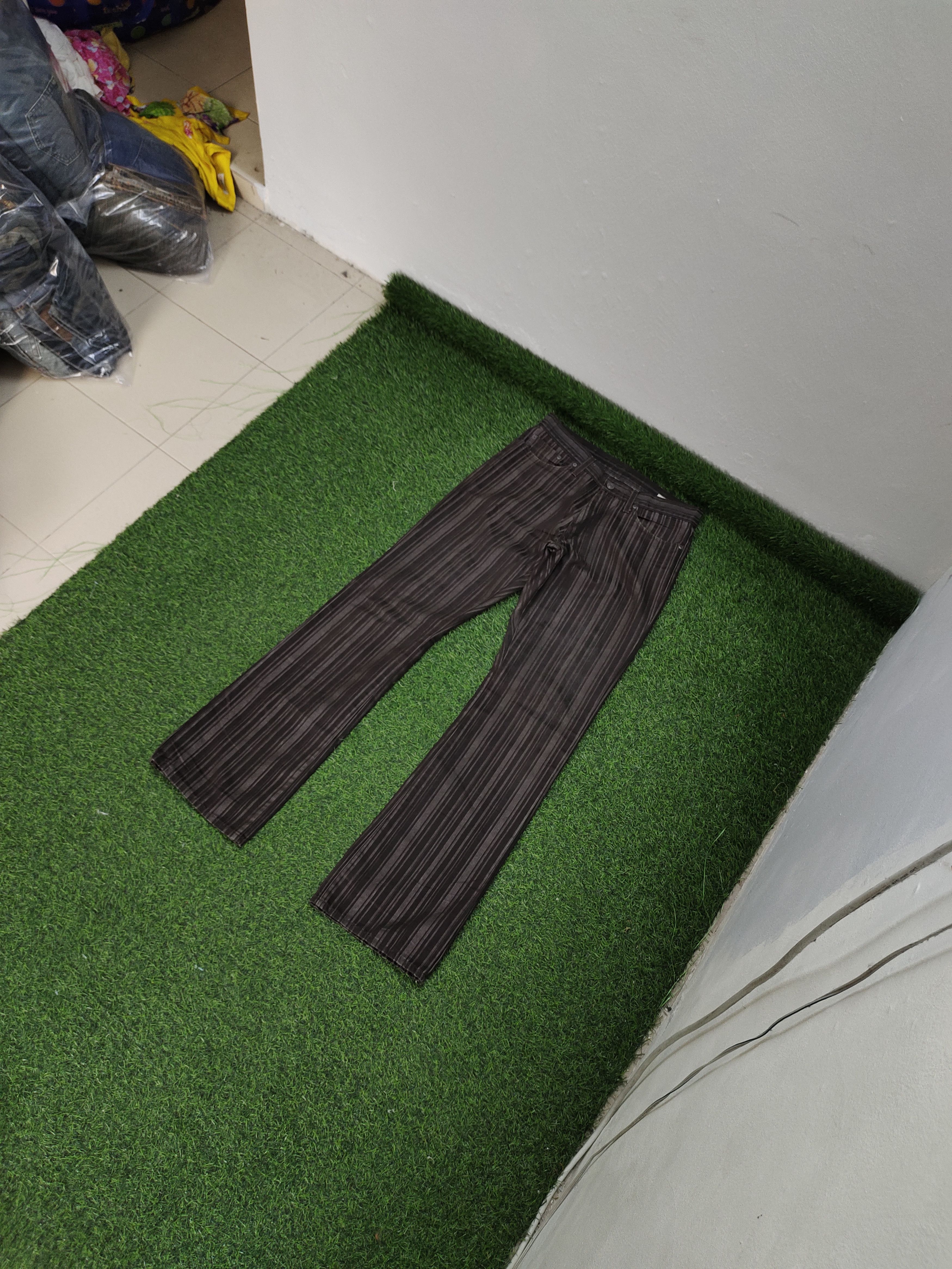semanticdesign Flare Pants Semantic Design Japan Striped Denim Bootcut Lgb Size US 30 / EU 46 - 2 Thumbnail