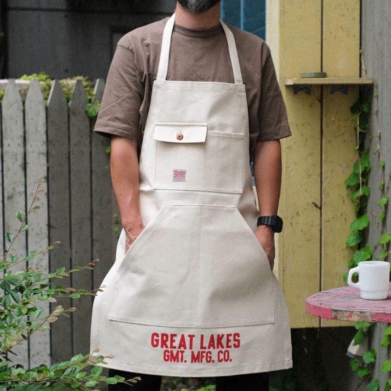 Freewheelers great lakes canvas apron for cooking Size ONE SIZE - 1 Thumbnail