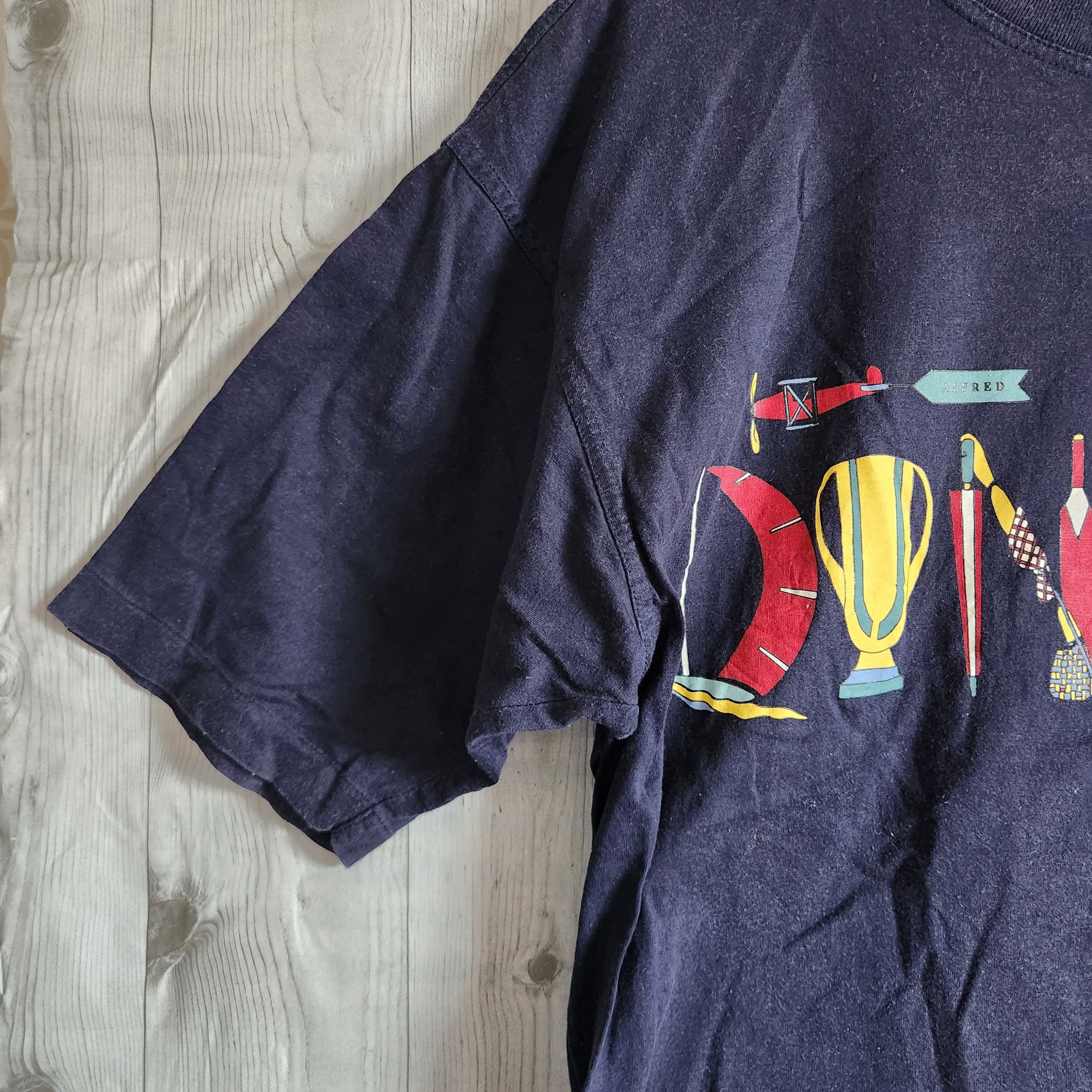 Alfred Dunhill × Vintage Vintage 1980s Alfred Dunhill TShirt Single Stitches Size US M / EU 48-50 / 2 - 3 Thumbnail