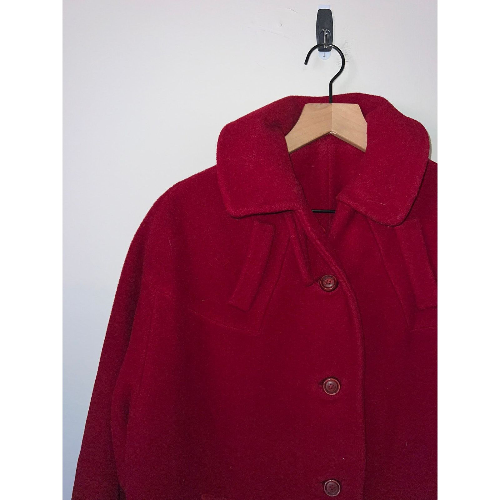 Vintage Womens Vintage Shangri-La Coat Joseph Stein Trench 1960s 50s Size L / US 10 / IT 46 - 3 Thumbnail