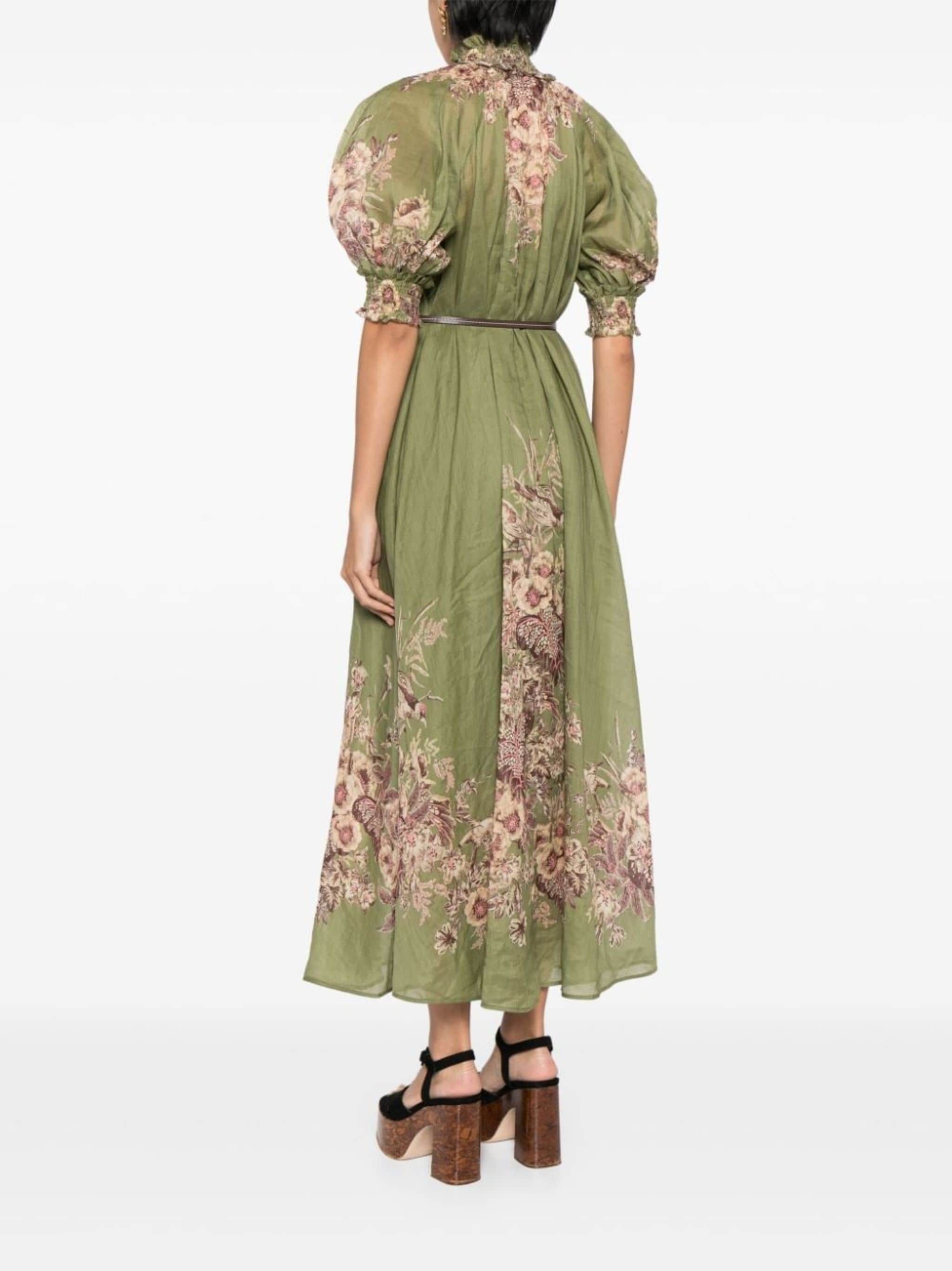 Zimmermann o1s22i1n1024 Long Ramie Dress in Multicolor Size S / US 4 / IT 40 - 3 Thumbnail