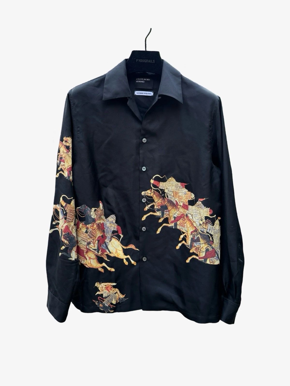 Enfants Riches Deprimes ERD AW23 Black hun geneva shirt Size US L / EU 52-54 / 3 - 1 Thumbnail