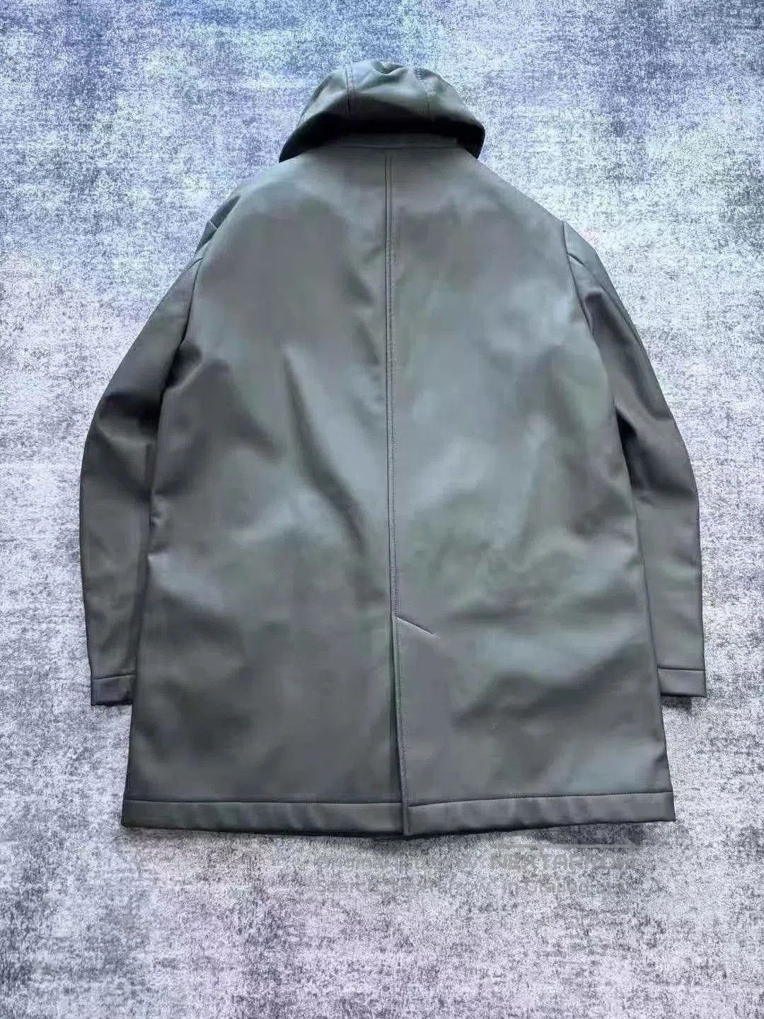 Fendi Fendi Dark Green Eco Leather Coat. Size US M / EU 48-50 / 2 - 2 Thumbnail