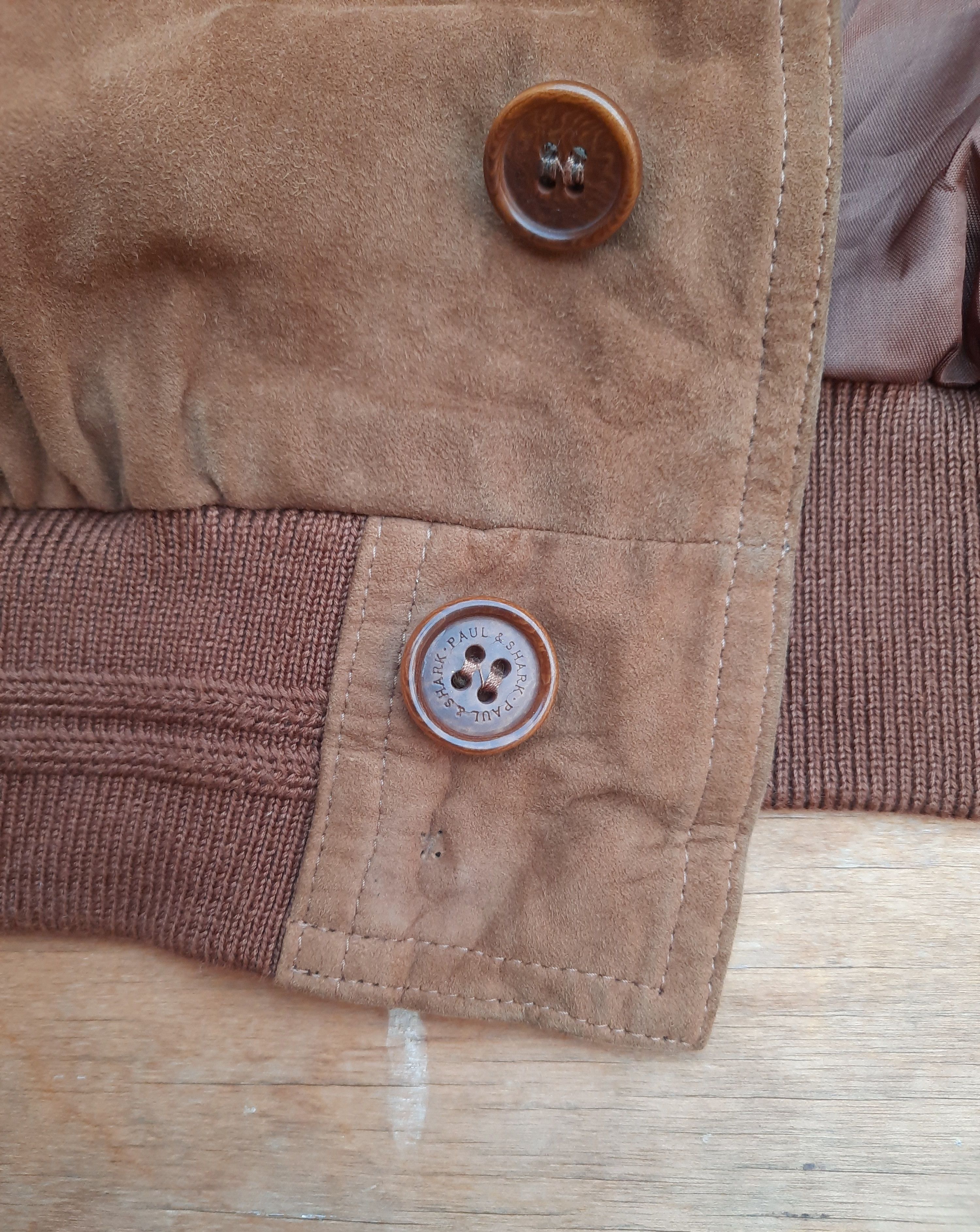 Paul & Shark Brown Suede Leather 90s Paul & Shark Yachting Jacket Size US XXL / EU 58 / 5 - 7 Thumbnail