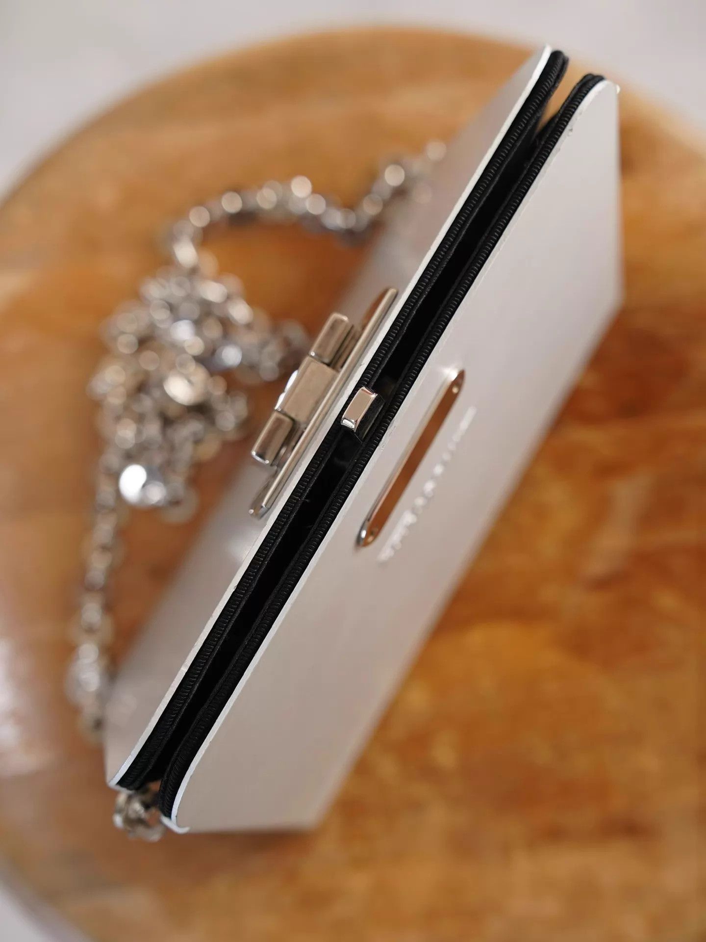 Salvatore Ferragamo Ferragamo Aluminum Limited Horsebit Silver Shoulderbag Size ONE SIZE - 5 Thumbnail