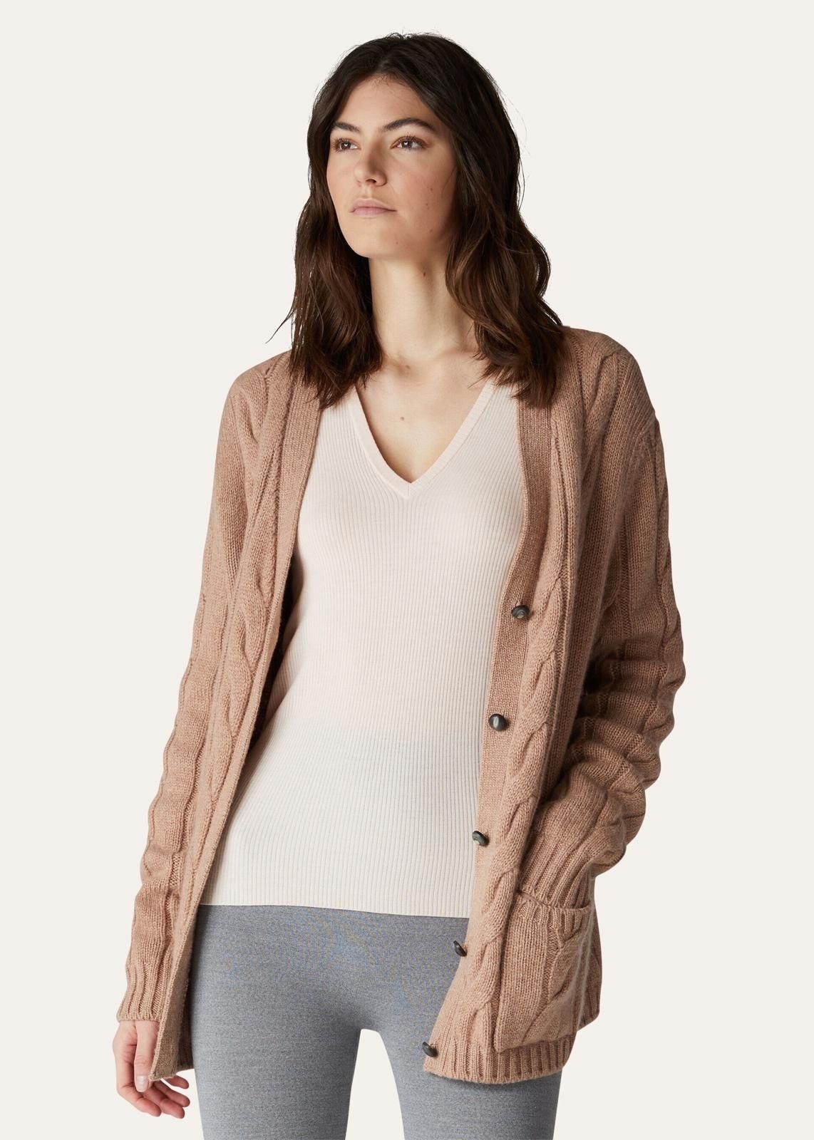 Loro Piana o1srvl11e0824 Taupo V-Neck Sweater in Light Pink Size XXL / US 16-18 / IT 52-54 - 4 Thumbnail