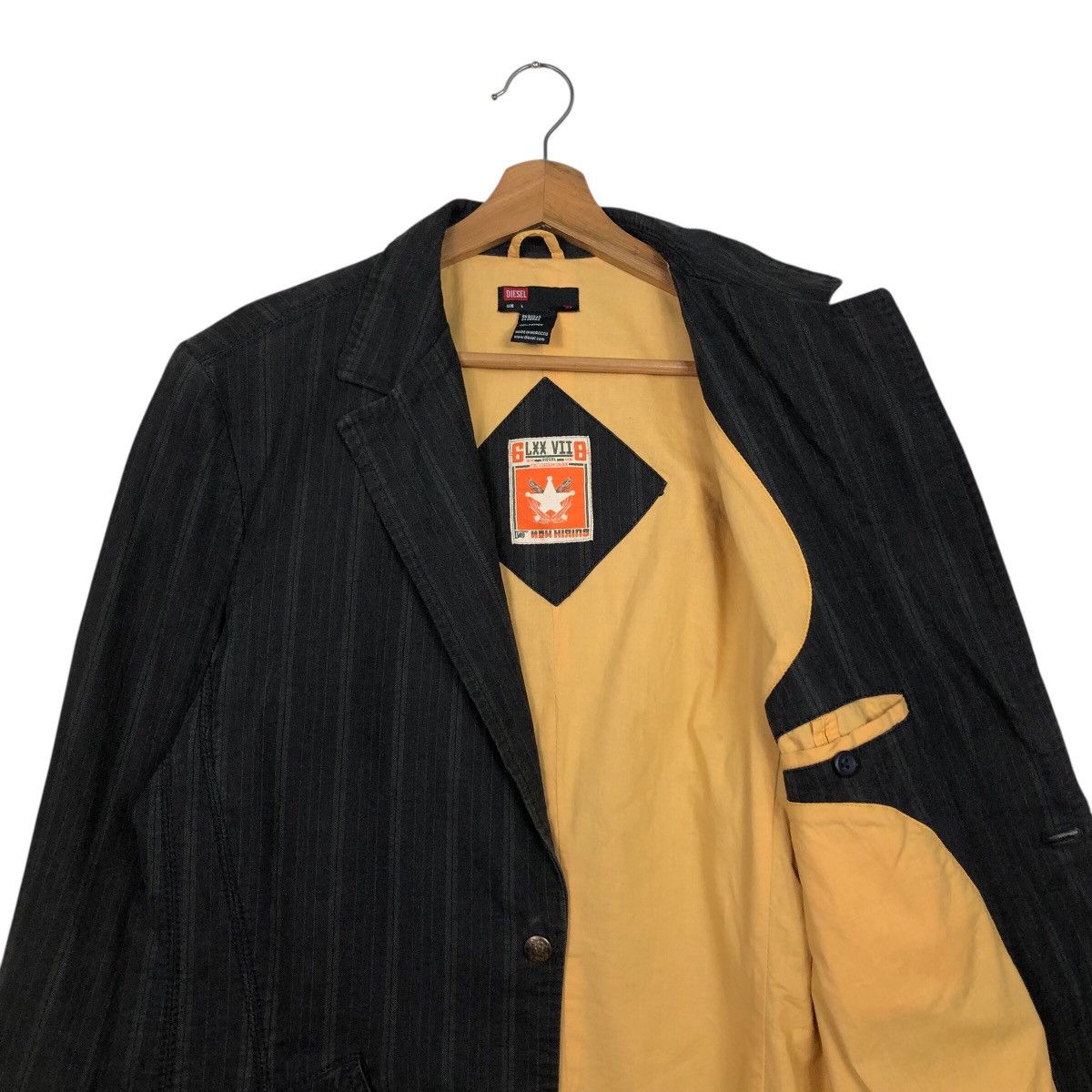 Diesel DIESEL Pinstripe Blazer L — Workwear Tailored Cotton Jacket Size US L / EU 52-54 / 3 - 13 Thumbnail
