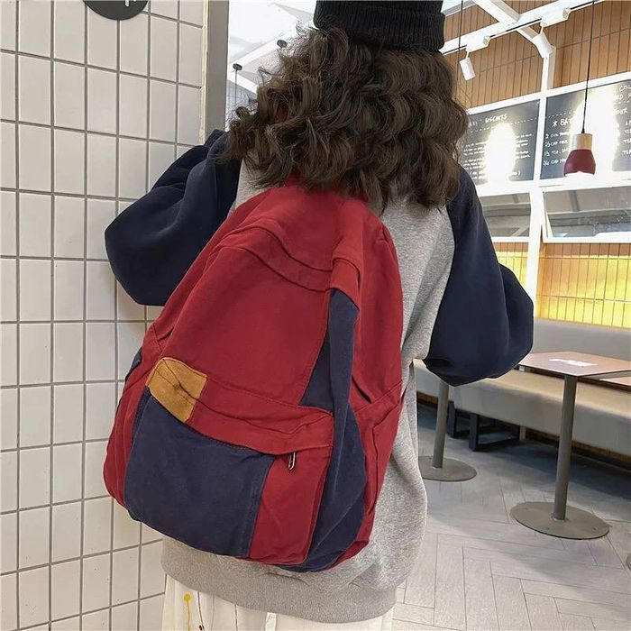 Vintage Canvas backpack with laptop compartments Grailed