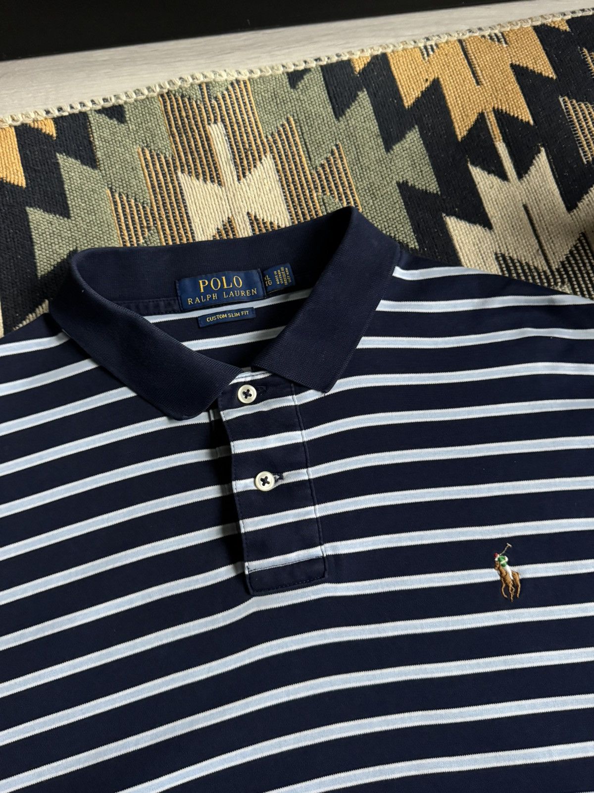 Polo Ralph Lauren Vintage Polo Ralph Lauren Stripped T-shirt Size US XL / EU 56 / 4 - 6 Thumbnail