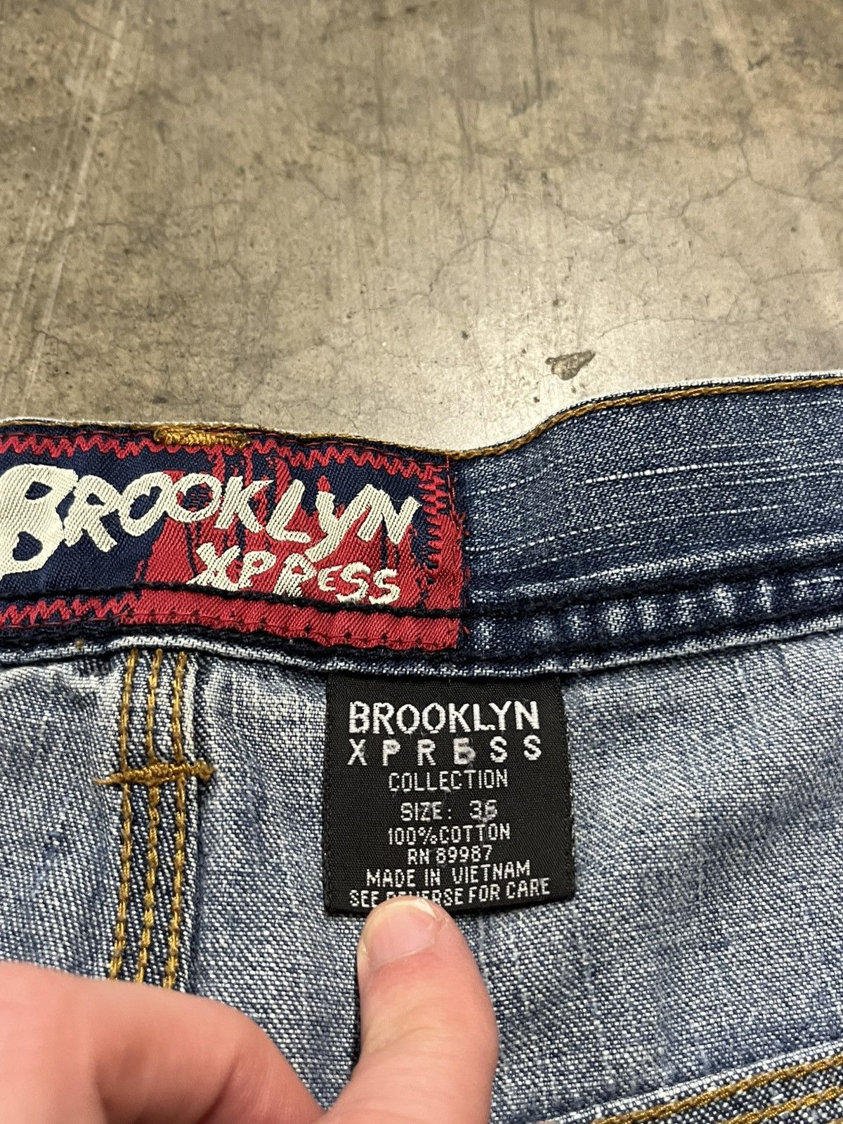 Southpole × Vintage Y2K jorts baggy fit Brooklyn express carpenter cargo skater Size US 34 / EU 50 - 9 Thumbnail