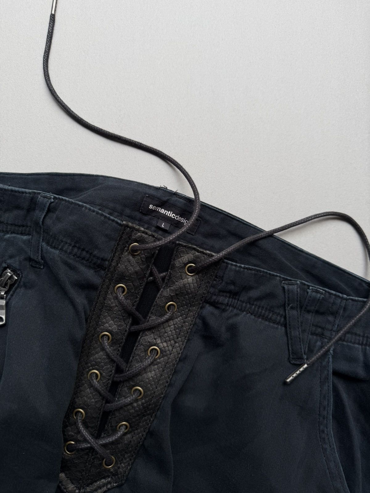 semanticdesign M lace-up flare cargo pants Size US 33 - 3 Thumbnail