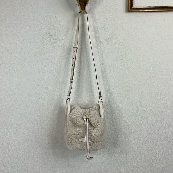 Robert Clergerie Clergerie Paris Brooklyn Mini Bucket Bag Drawstring, White S Size ONE SIZE - 1 Thumbnail