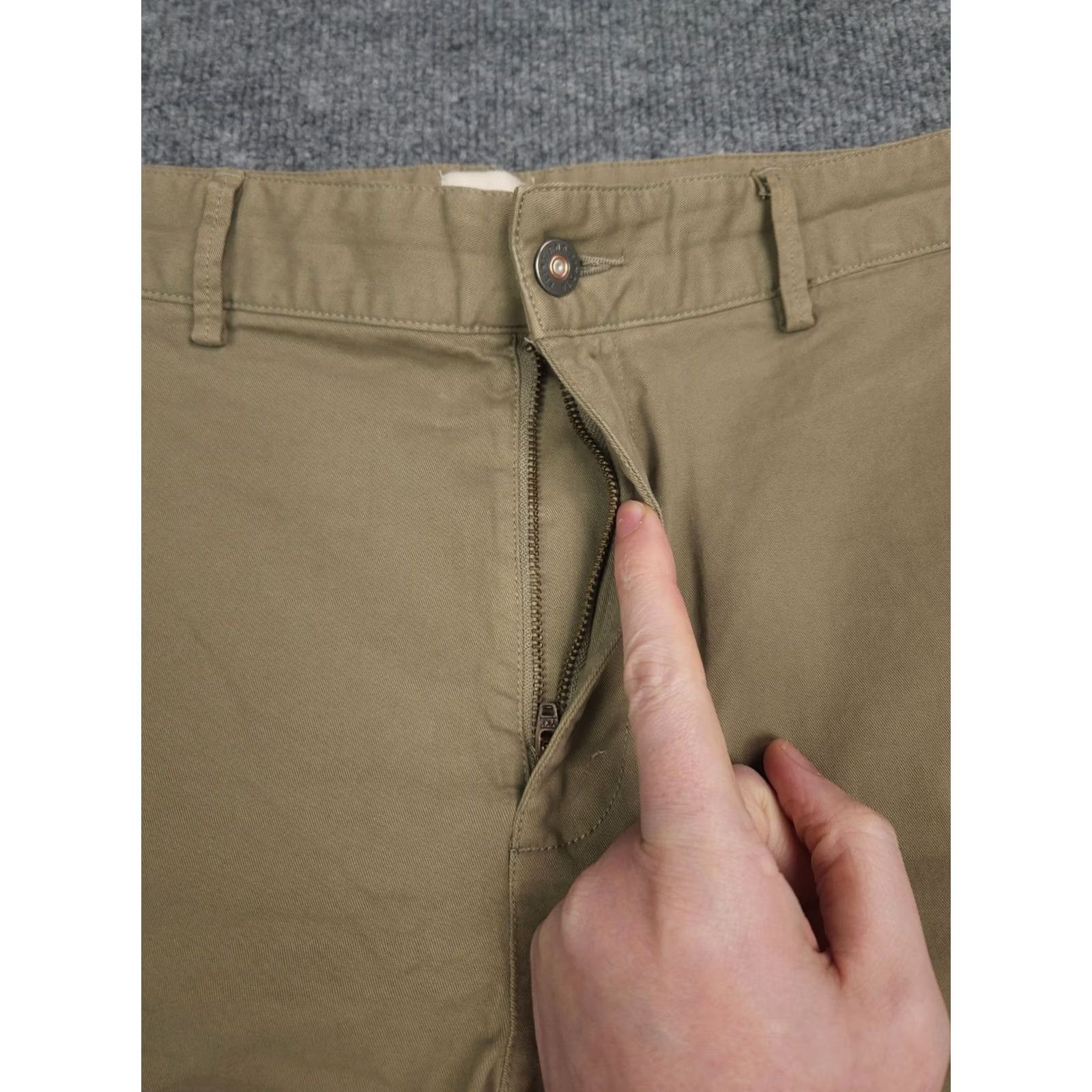 Flint And Tinder Flint and Tinder Huckberry Shorts Men's Beige 33 7" Inseam Cotton Size US 33 - 3 Thumbnail
