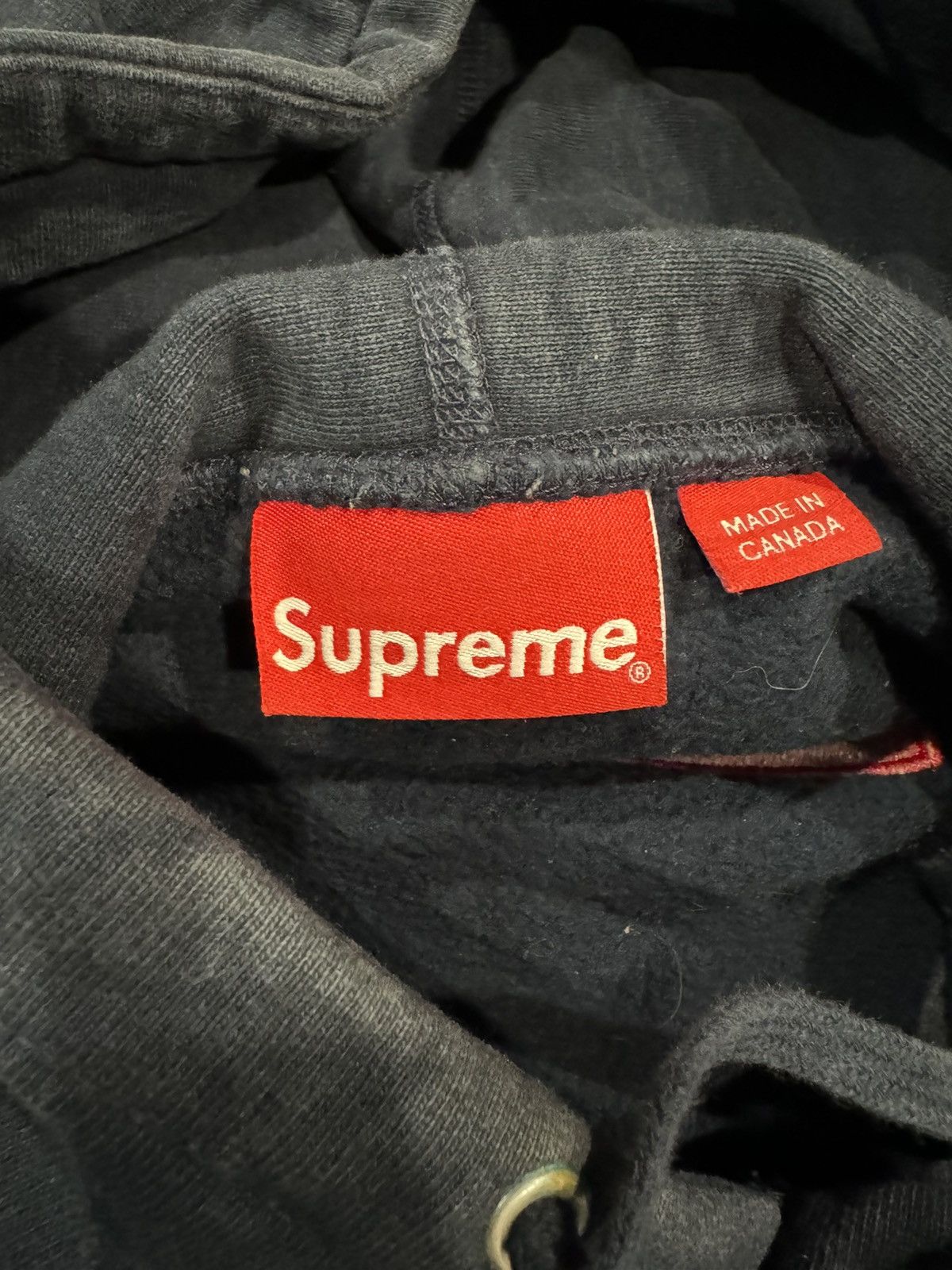 Supreme Supreme Box Logo Navy/Red Size US XL / EU 56 / 4 - 3 Thumbnail