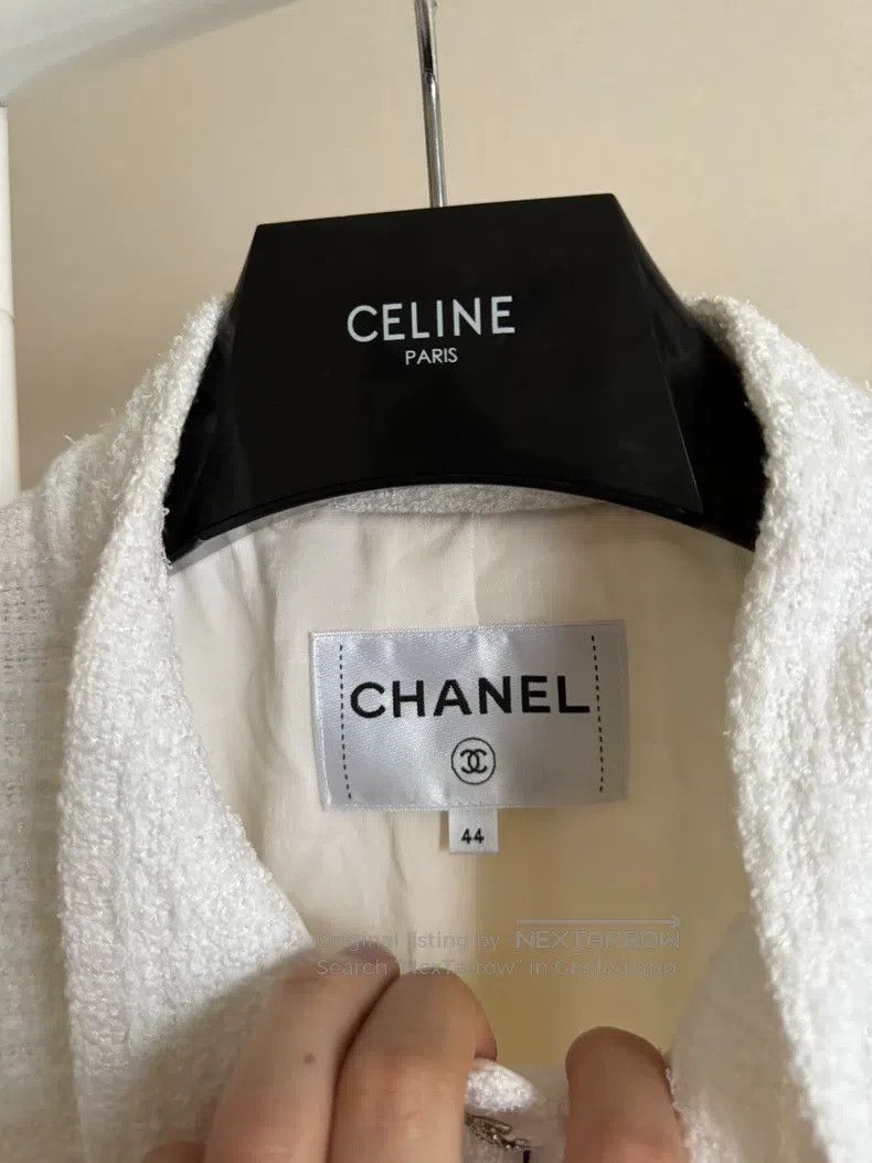 Chanel Chanel White streamer four pockets jacket Size M / US 6-8 / IT 42-44 - 2 Thumbnail