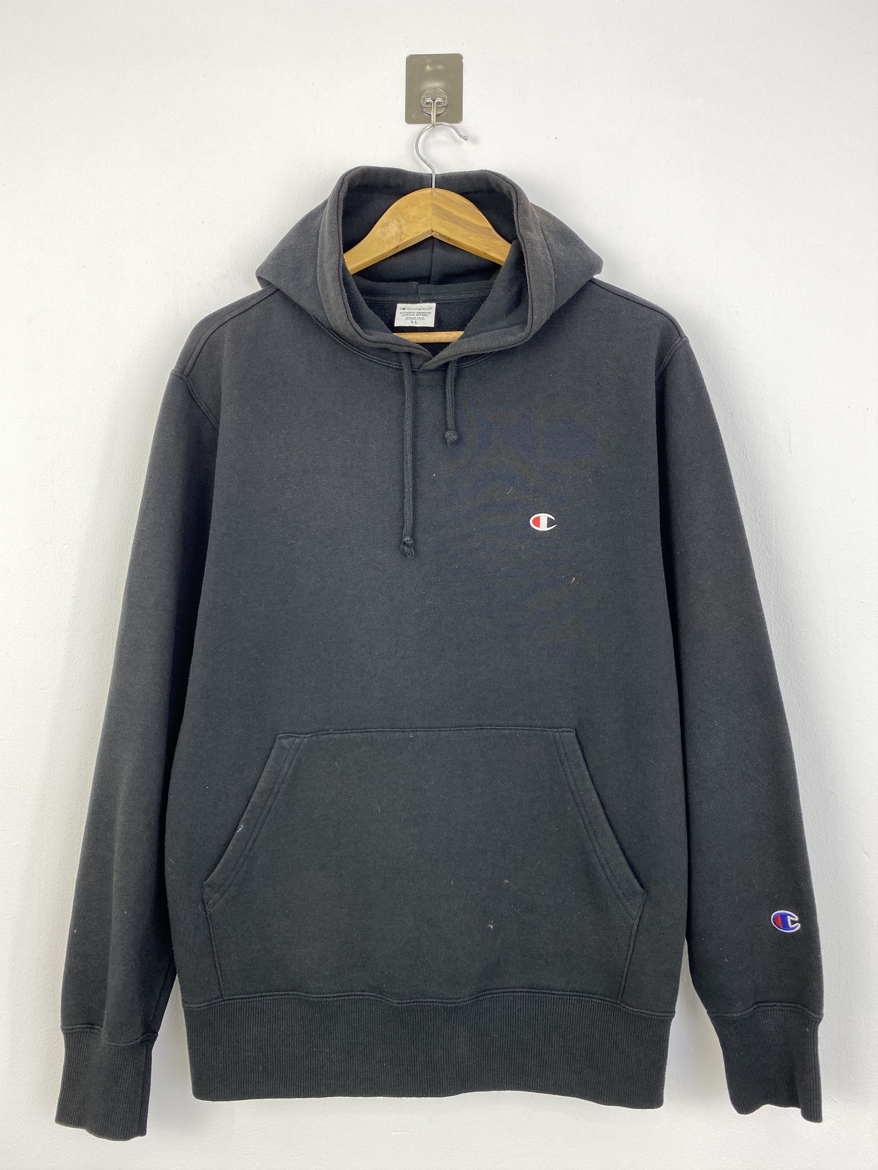 Champion Vintage Champion Chest Logo Pullover Hoodie SH0038 Size US XL / EU 56 / 4 - 1 Thumbnail
