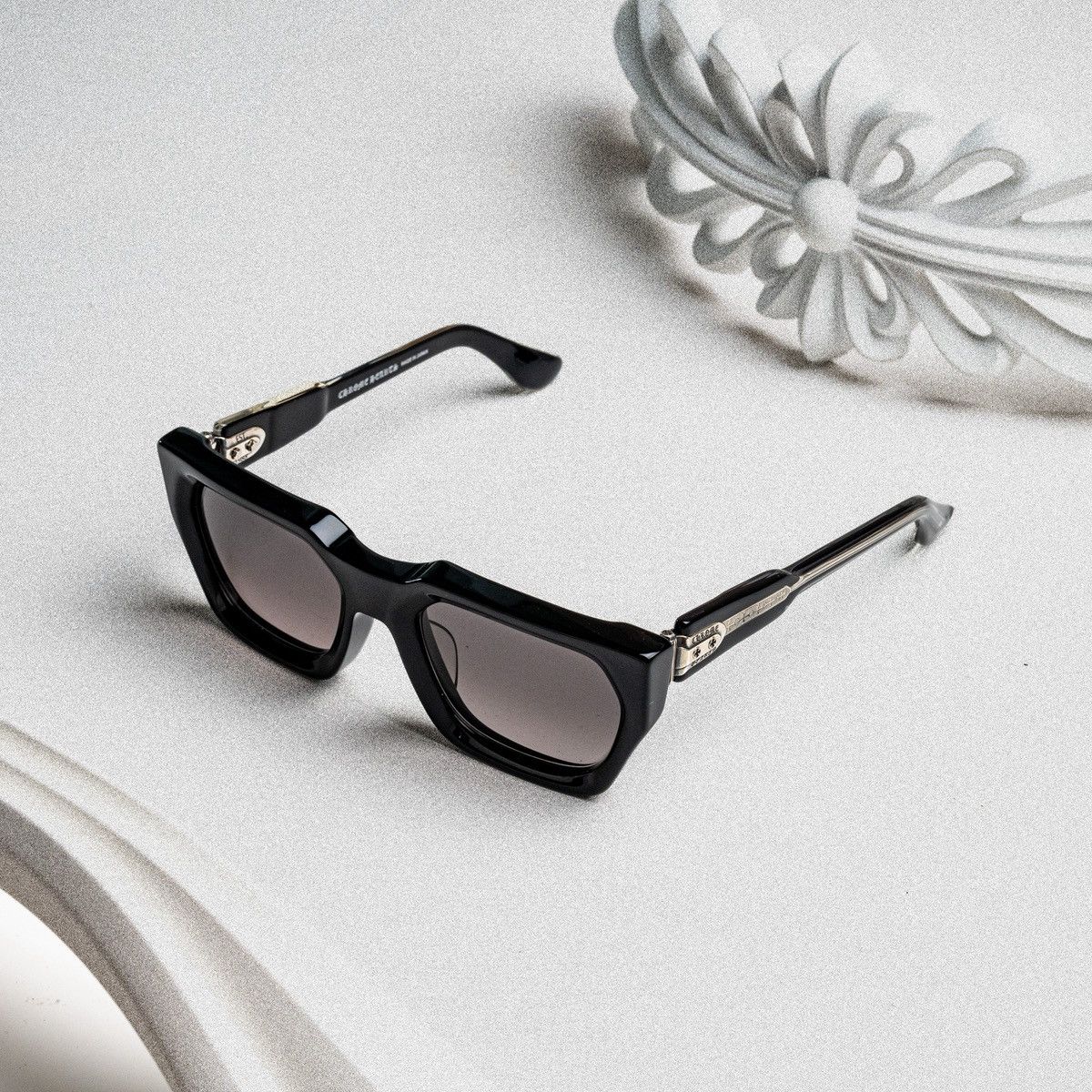 Chrome Hearts CHROME HEARTS JELLY & JAM BLACK SUNGLASSES Size ONE SIZE - 2 Thumbnail