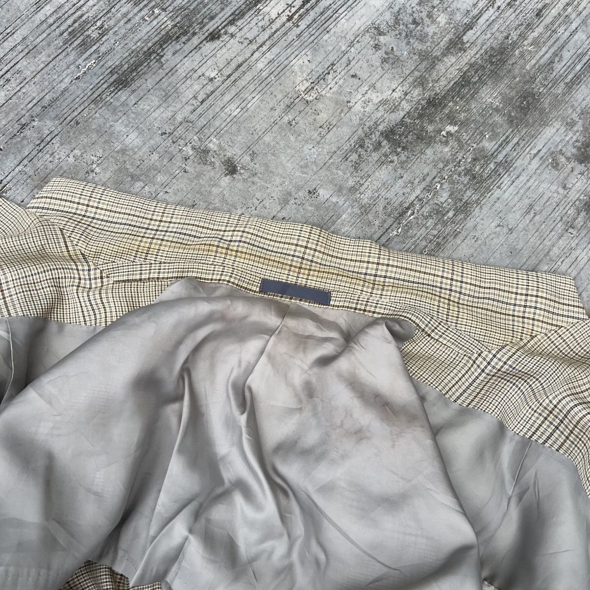 Burberry “BURBERRY” WOOL & SILK YELLOW BLAZER Size 42R - 19 Thumbnail
