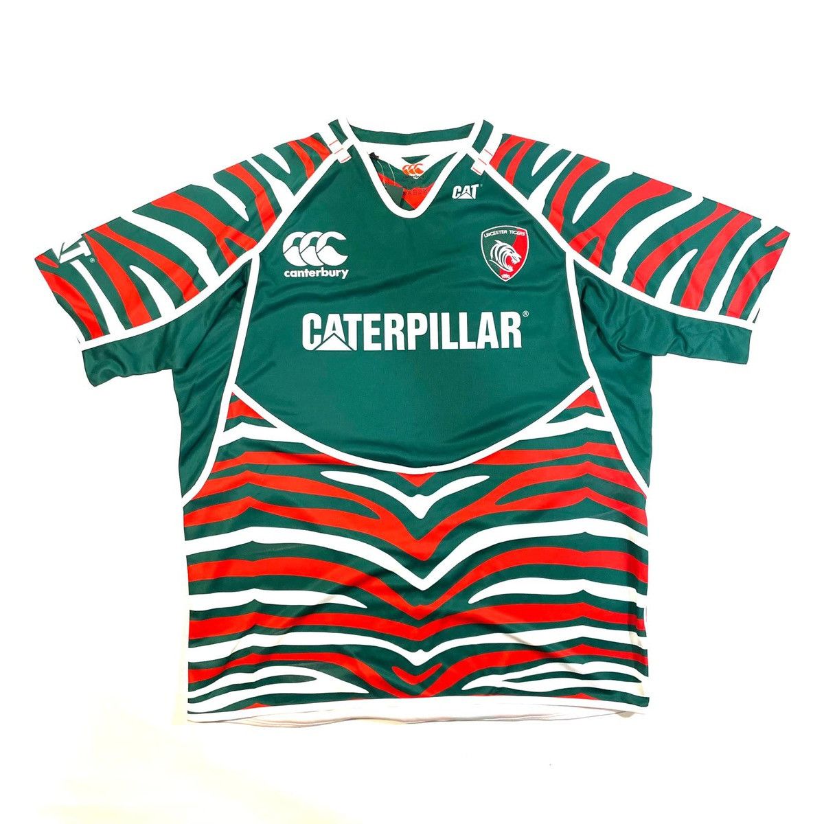 Other Leicester Tigers Canterbury green and red rugby shirt sport Size US XXL / EU 58 / 5 - 1 Thumbnail