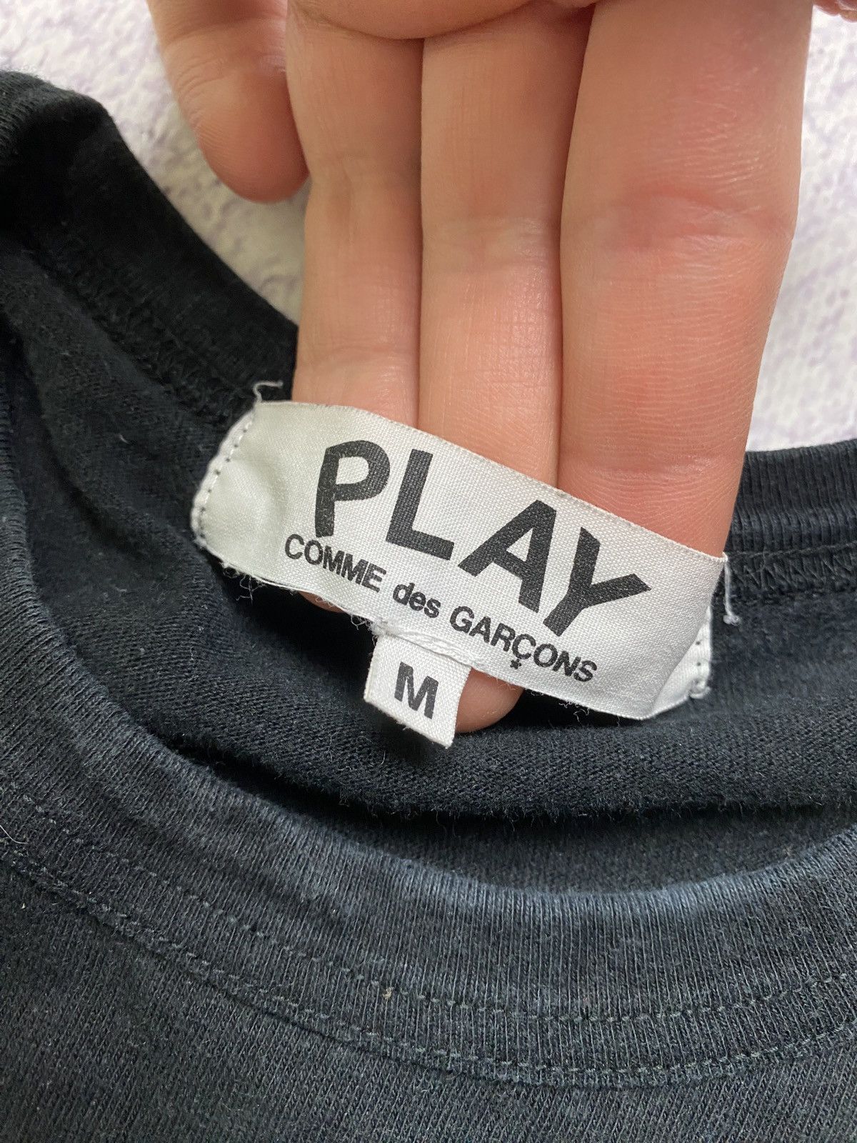 Comme des Garcons × Comme des Garcons PLAY Comme Des Garçons Play Heart Logo Longsleeve Black Red CDG Size M / US 6-8 / IT 42-44 - 4 Thumbnail