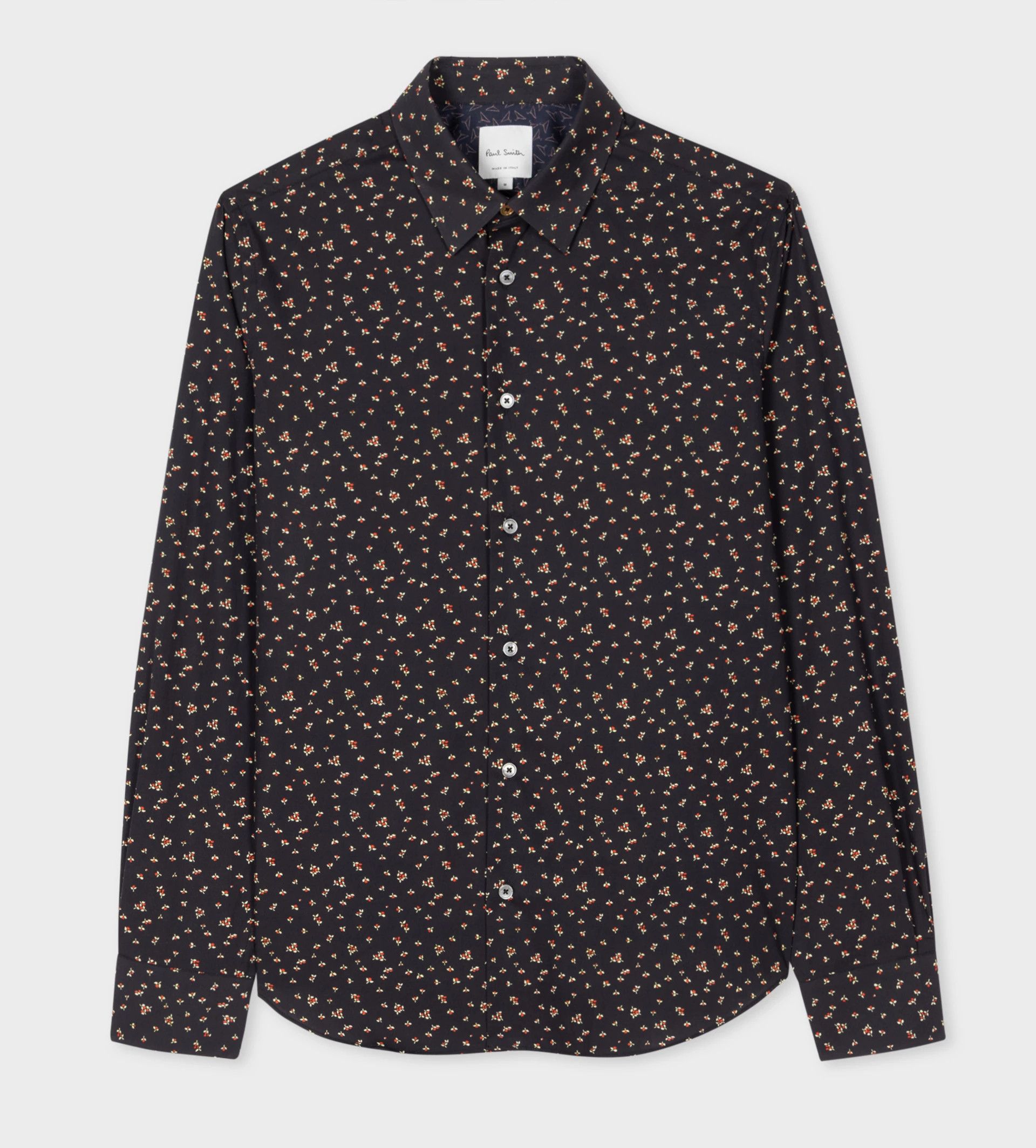 Paul Smith PAUL SMITH mainline black slim fit floral print shirt Medium Size US M / EU 48-50 / 2 - 1 Thumbnail
