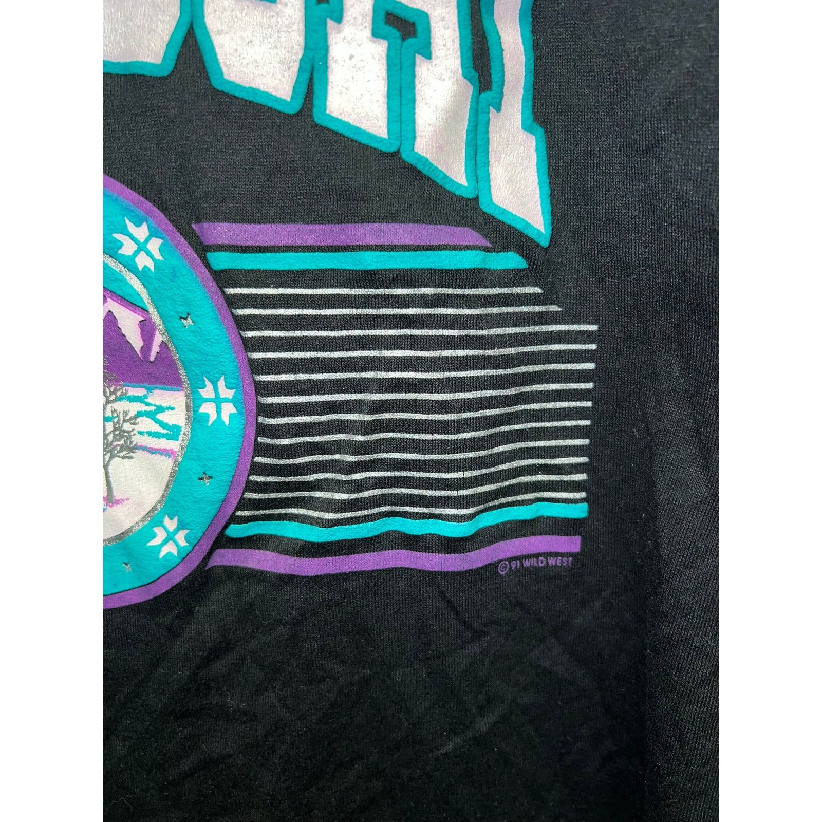 Jerzees Vintage Test Print Shirt Steamboat Ski Graphic L Black Tee Size US L / EU 52-54 / 3 - 4 Thumbnail