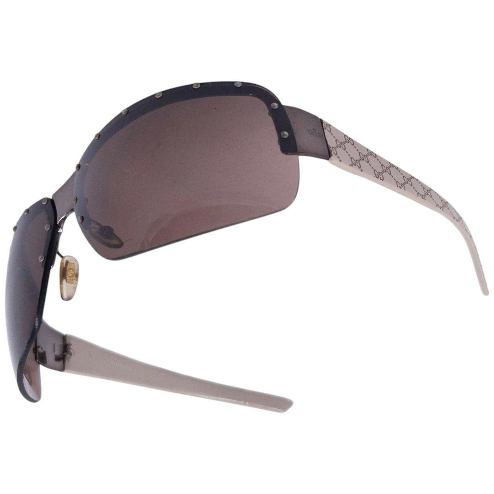 Gucci Vintage Gucci Monogram Sunglasses Size ONE SIZE - 4 Thumbnail