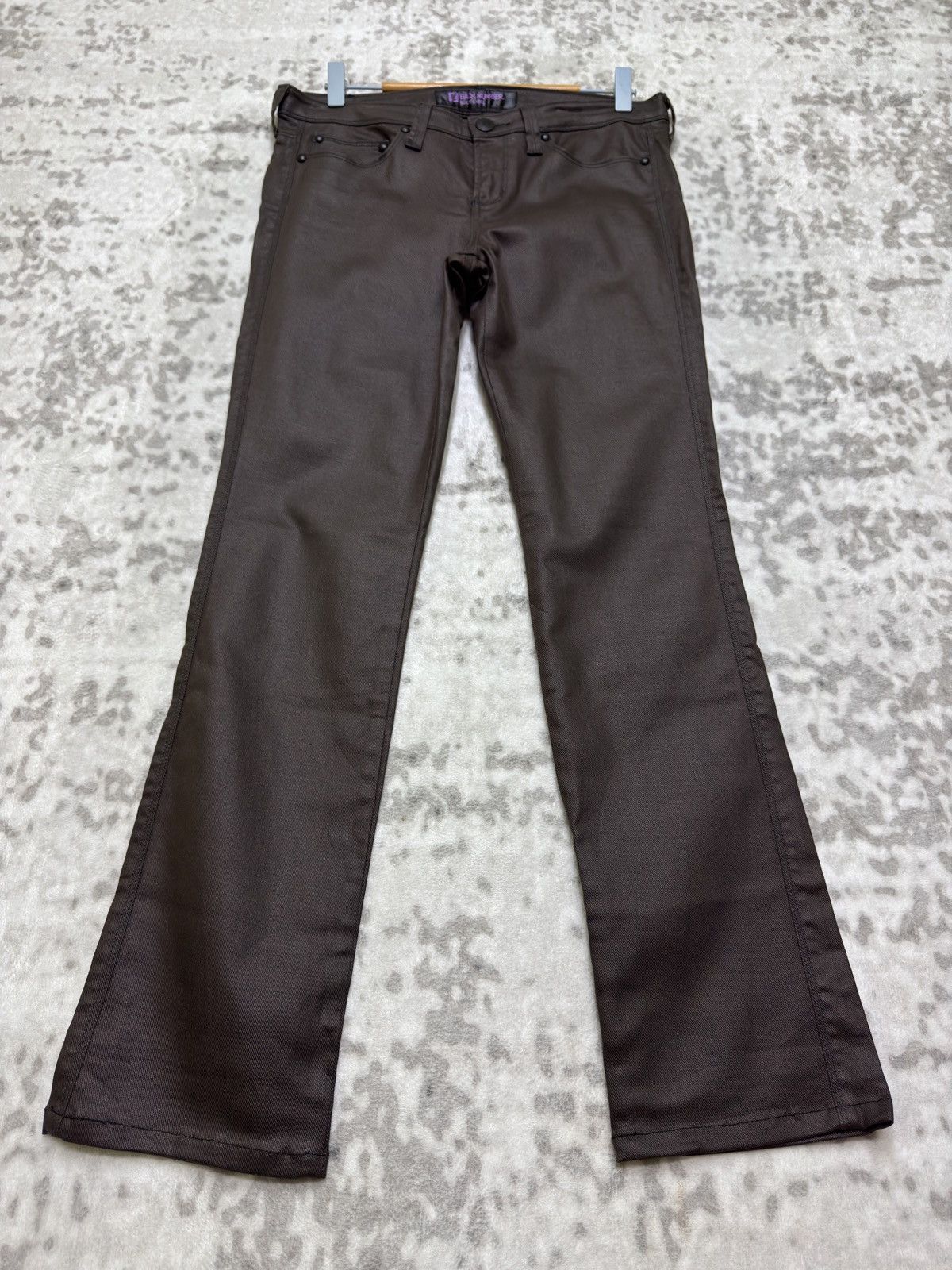 Hysteric Glamour Vintage BACK NUMBER Waxed Skinny Low-Rise Denim Jeans Size US 30 / EU 46 - 1 Thumbnail