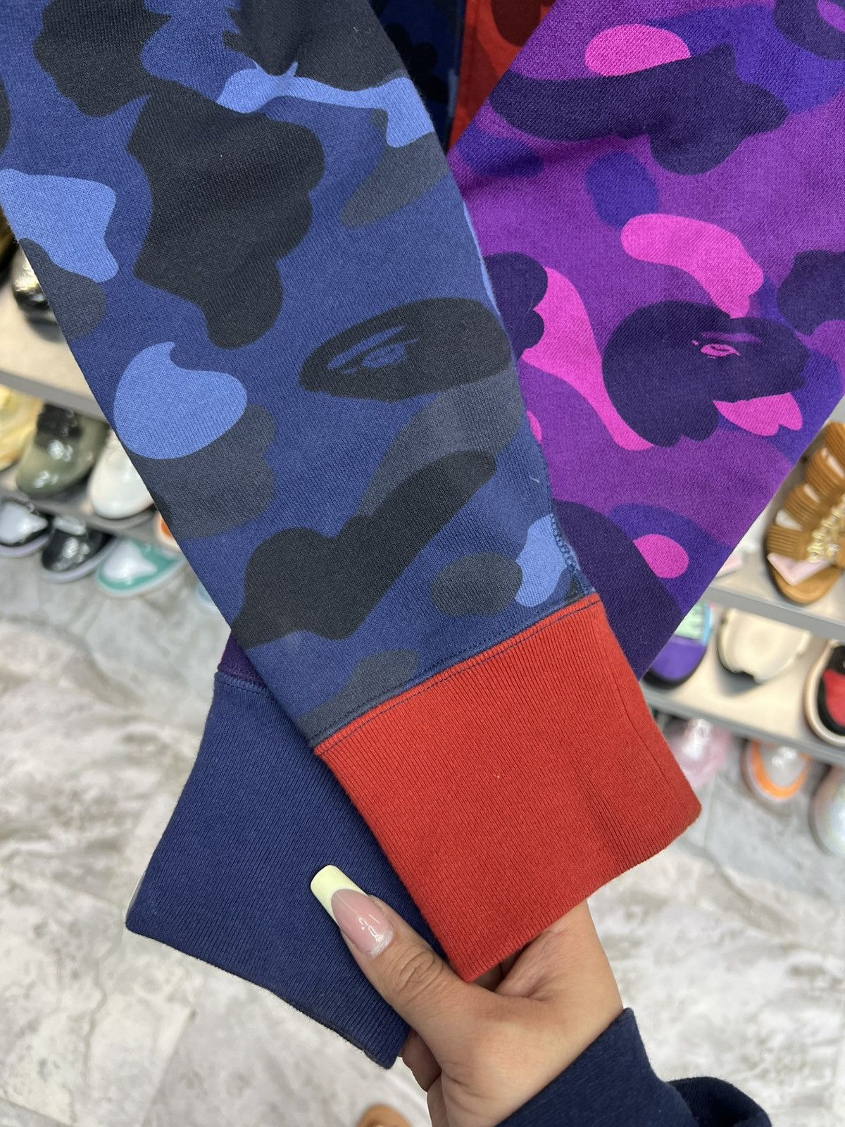 Bape Bape Color Camo Crazy Shark Full Zip Hoodie Size US XL / EU 56 / 4 - 7 Thumbnail