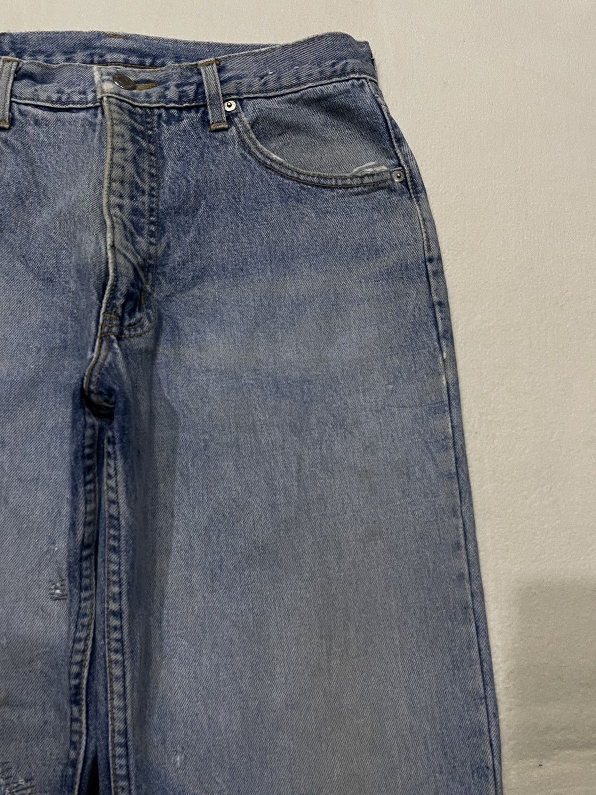 Edwin Vintage EDWIN Baggy Distress Mudwash Denim Jeans Size US 32 / EU 48 - 4 Thumbnail