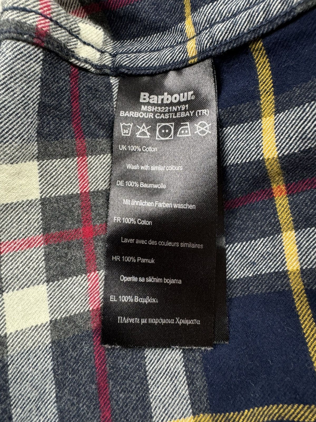 Barbour × Vintage Barbour castlebay flannel shirt classic pattern check tartan Size US S / EU 44-46 / 1 - 14 Thumbnail