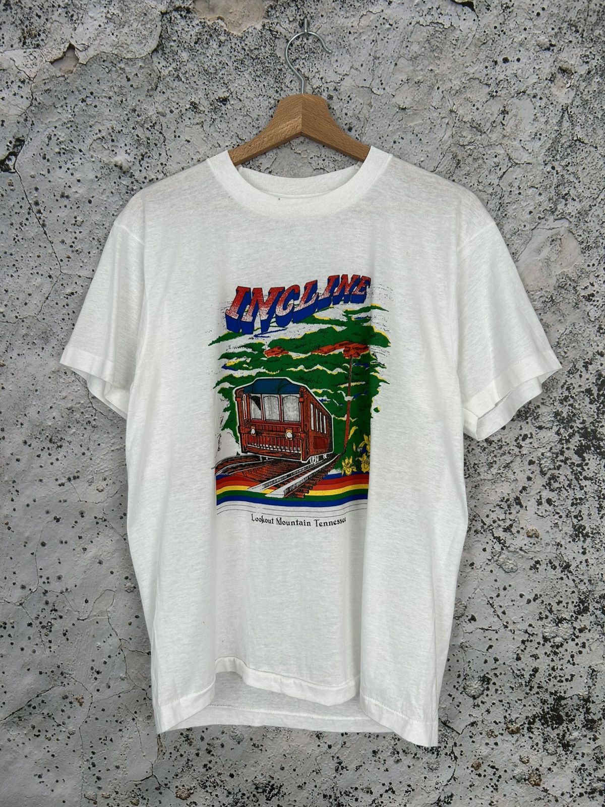 Vintage Vintage Incline Single Stitch Graphic Tee 90s Archive Size US L / EU 52-54 / 3 - 1 Thumbnail