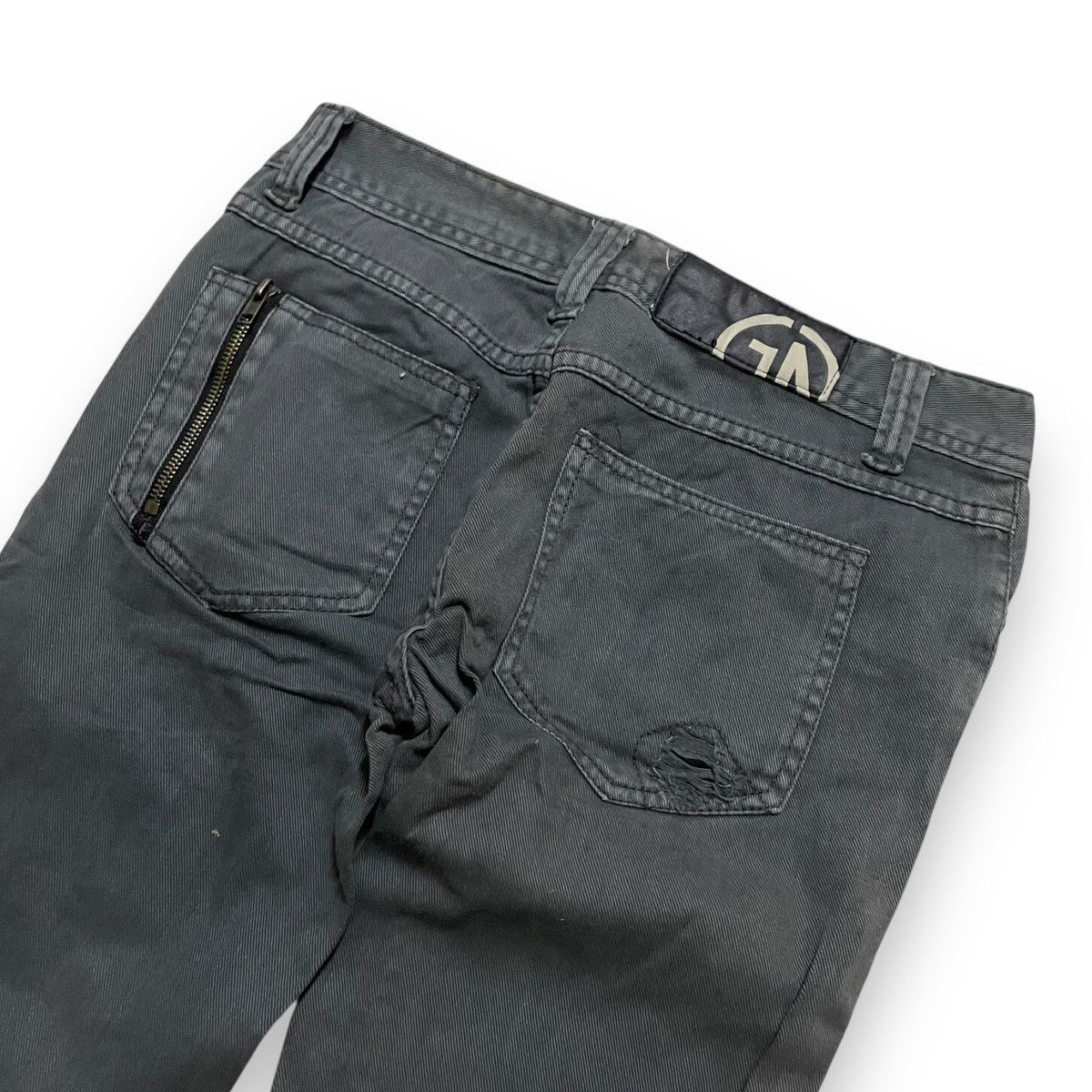 Japanese Brand ORIGINAL FLARE JAPAN GLAD NEWS ZIPPER (30×4) Size US 30 / EU 46 - 11 Thumbnail