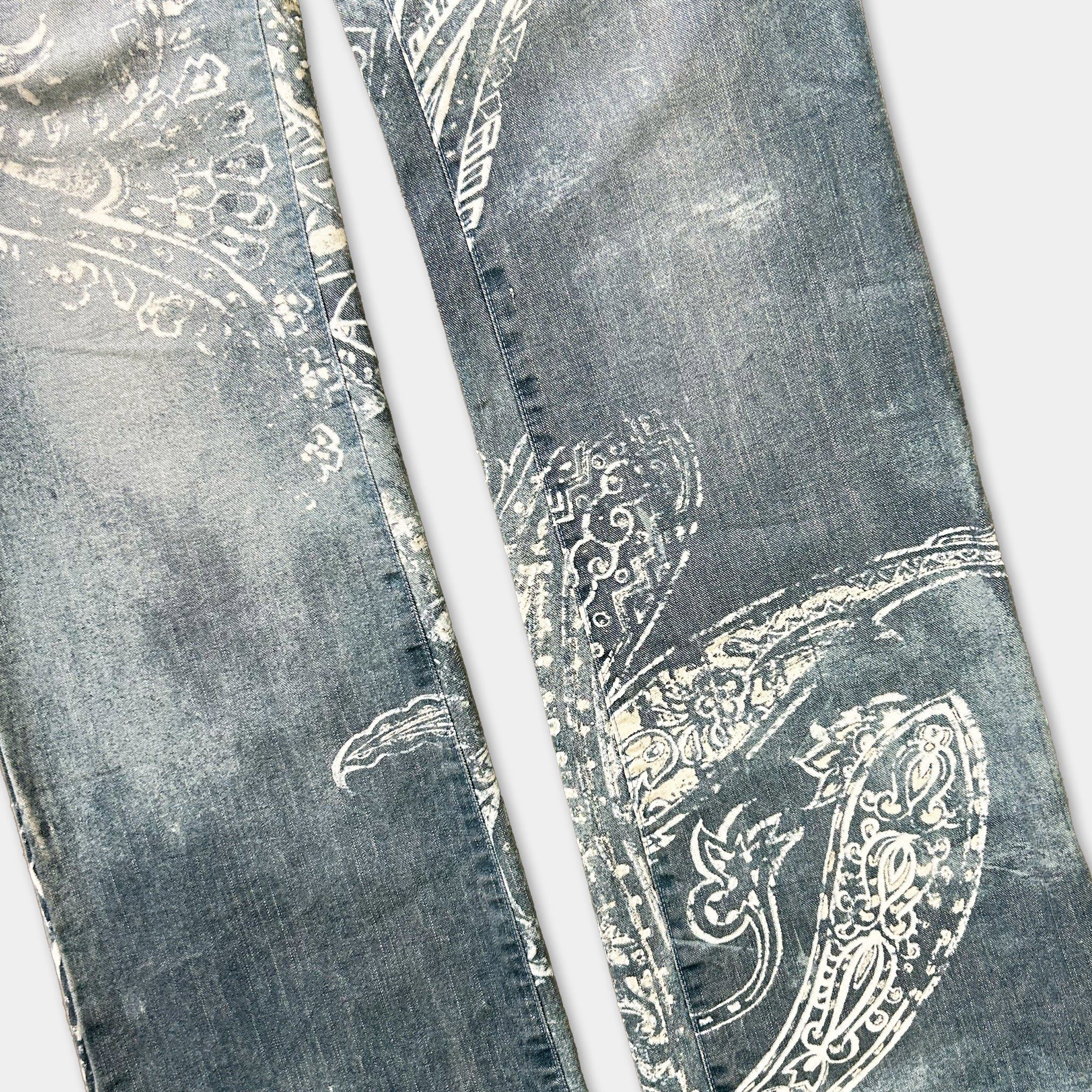 Just Cavalli Just Cavalli 00's Bandana Paisley Jeans Size US 35 - 3 Thumbnail