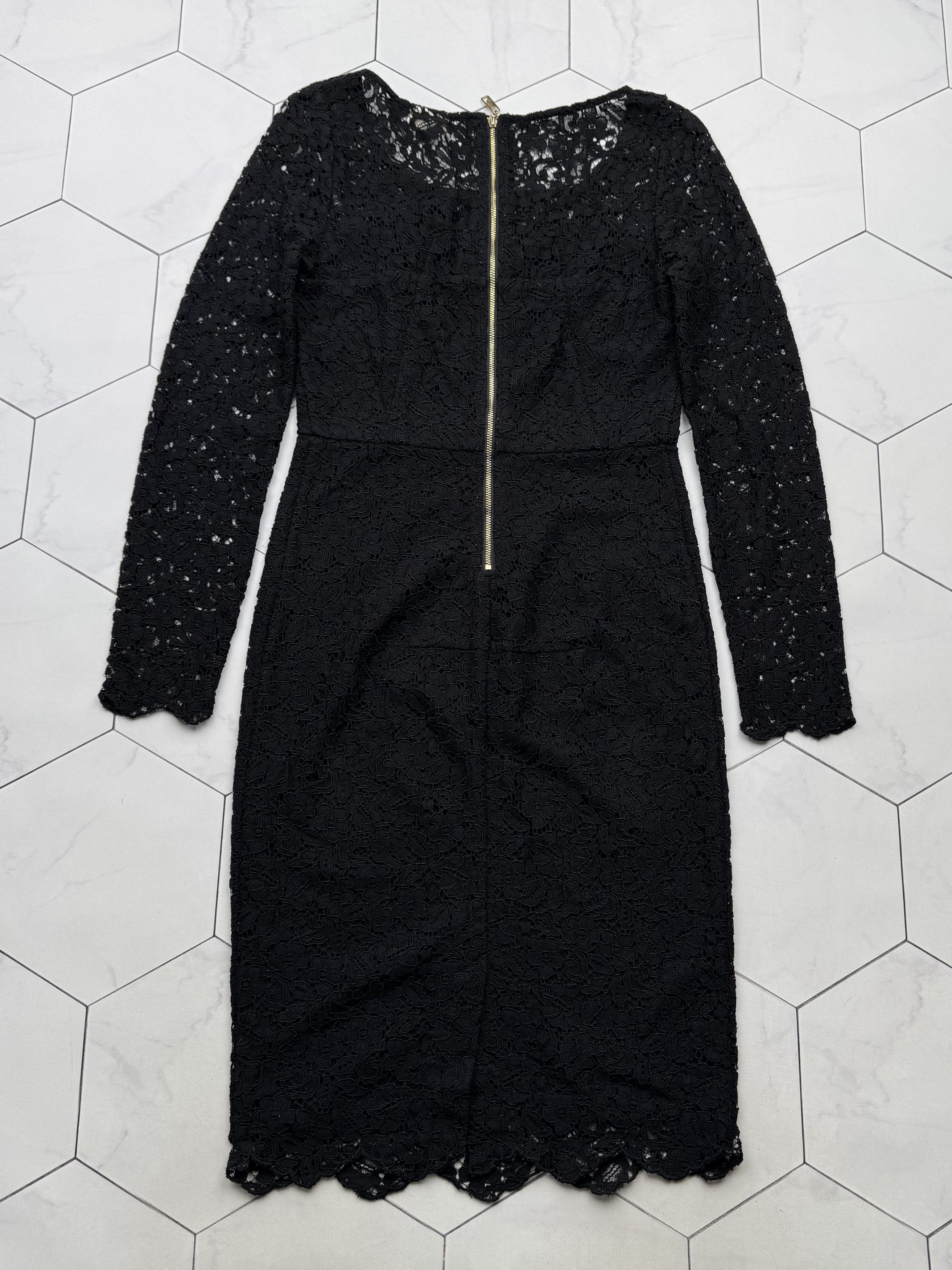 Miss Sixty Miss Sixty Lace Mesh Dress With Long Sleeve (B87) Size S / US 4 / IT 40 - 8 Thumbnail