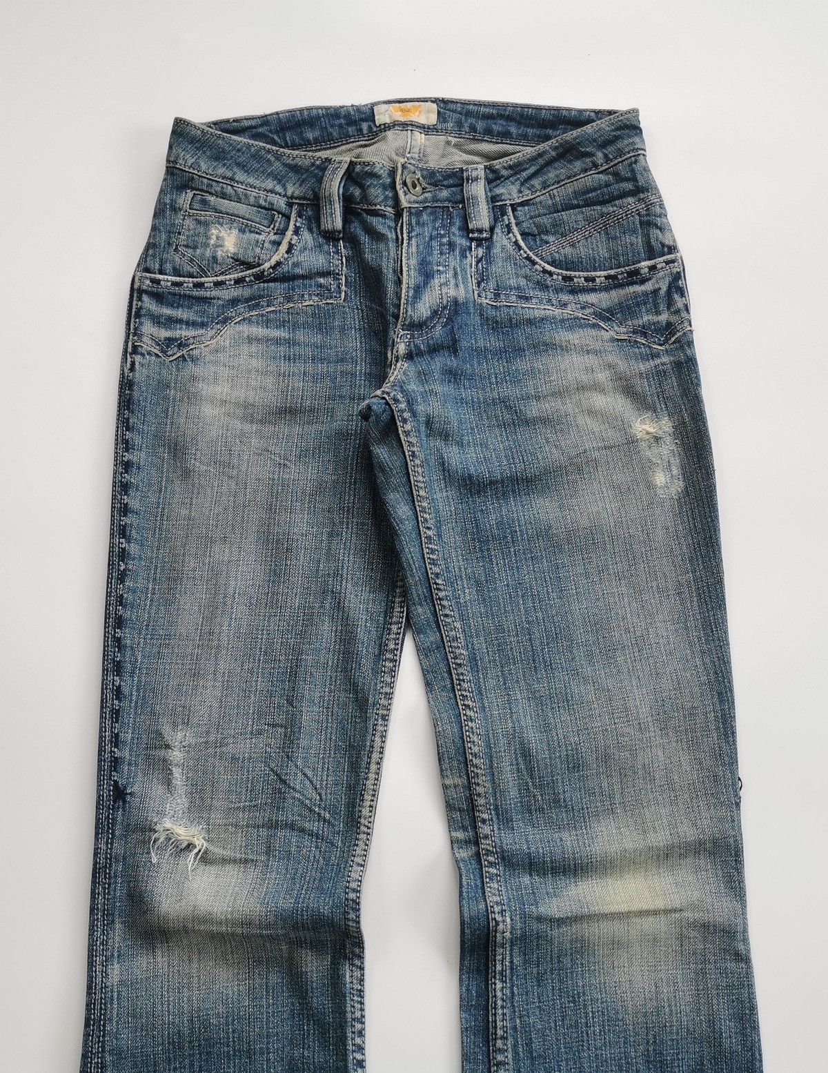Antik Denim Bootcut Antik Denim Distressed Jeans ERD Grunge Size 27" / US 4 / IT 40 - 6 Thumbnail