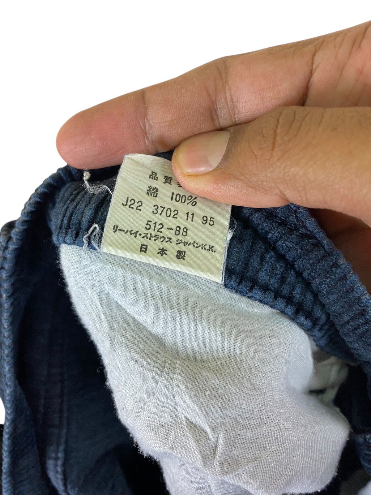 Levi's × Levi's Vintage Clothing Vintage Levis White Tab Blue Corduroy Pants Size US 33 - 13 Thumbnail