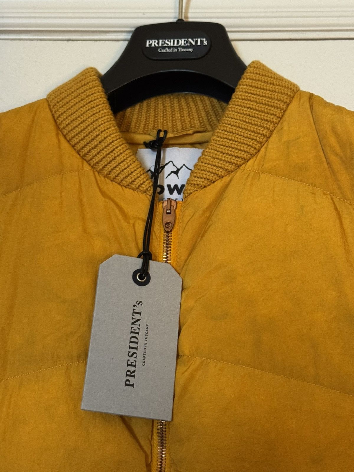 President's PRESIDENT'S Italian Down Puffer Jacket Yellow Size Large Size US L / EU 52-54 / 3 - 4 Thumbnail